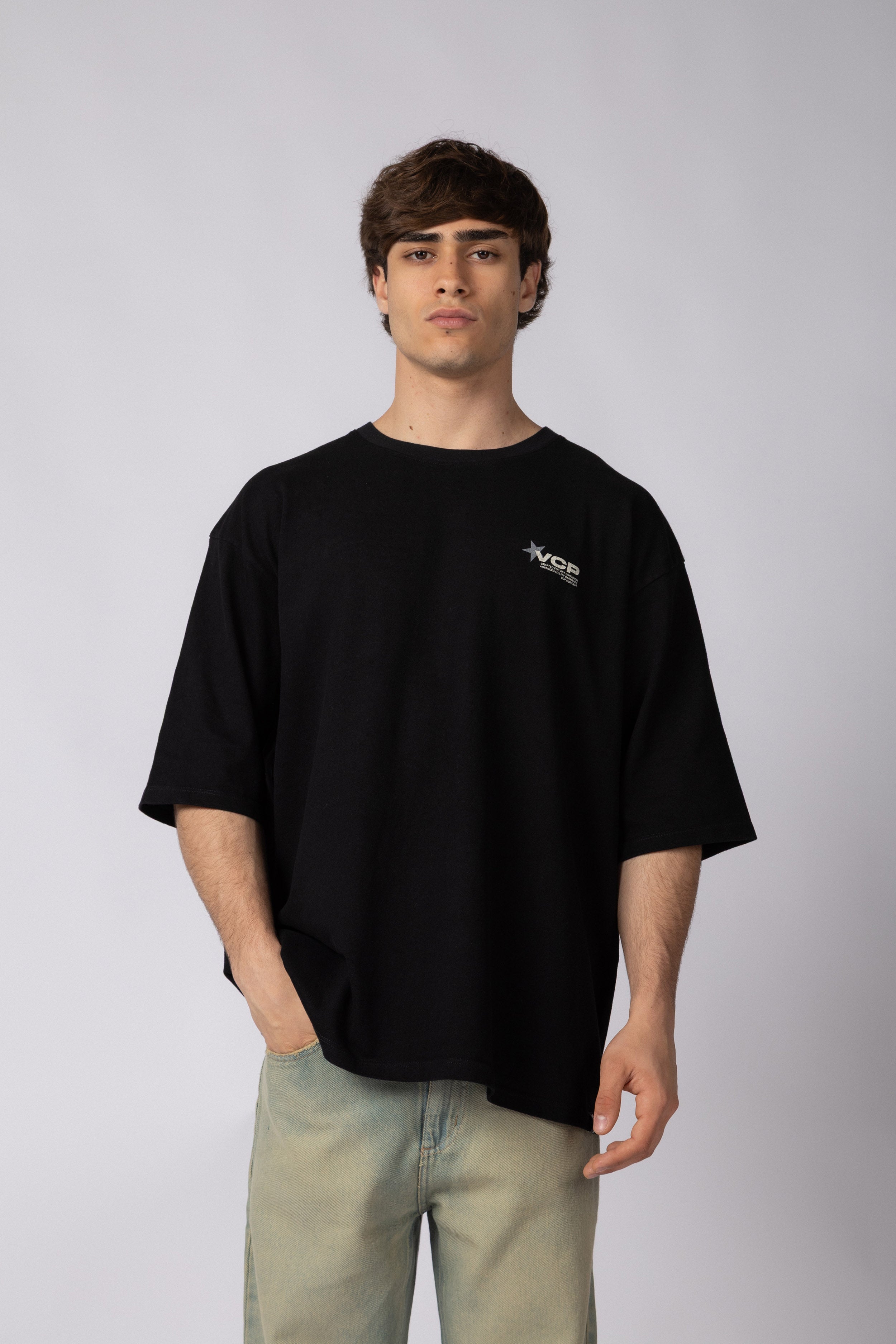 Remera Over Rhy Utility Negra