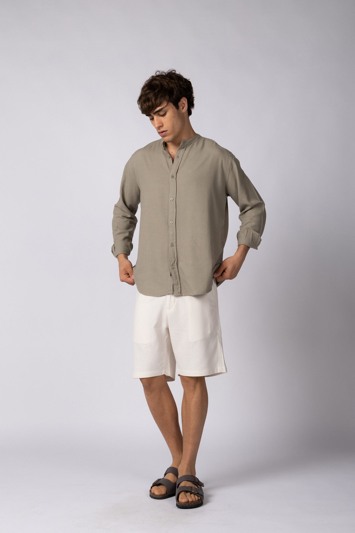Camisa Manga Larga Mao Lino Deko Vison