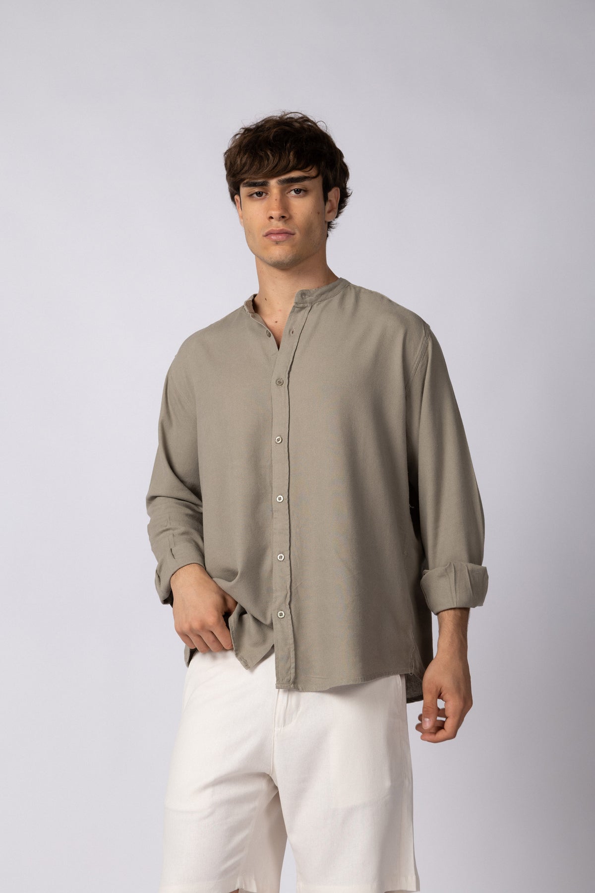 Camisa Manga Larga Mao Lino Deko Vison