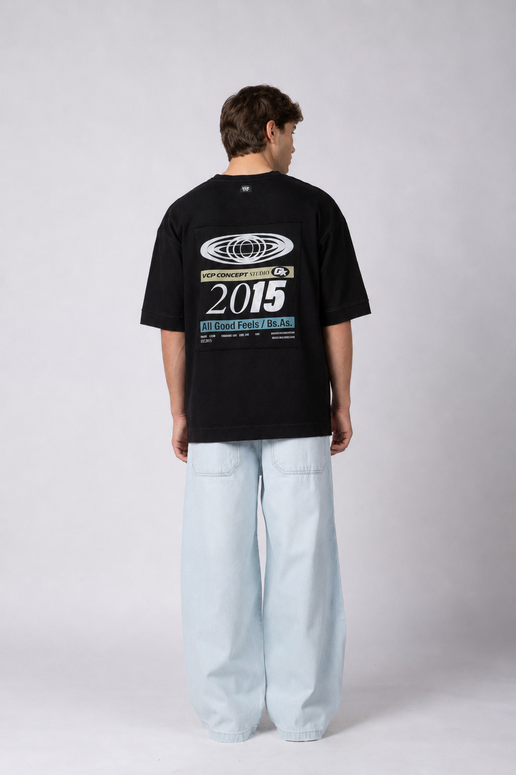 Remera HR Label Negra