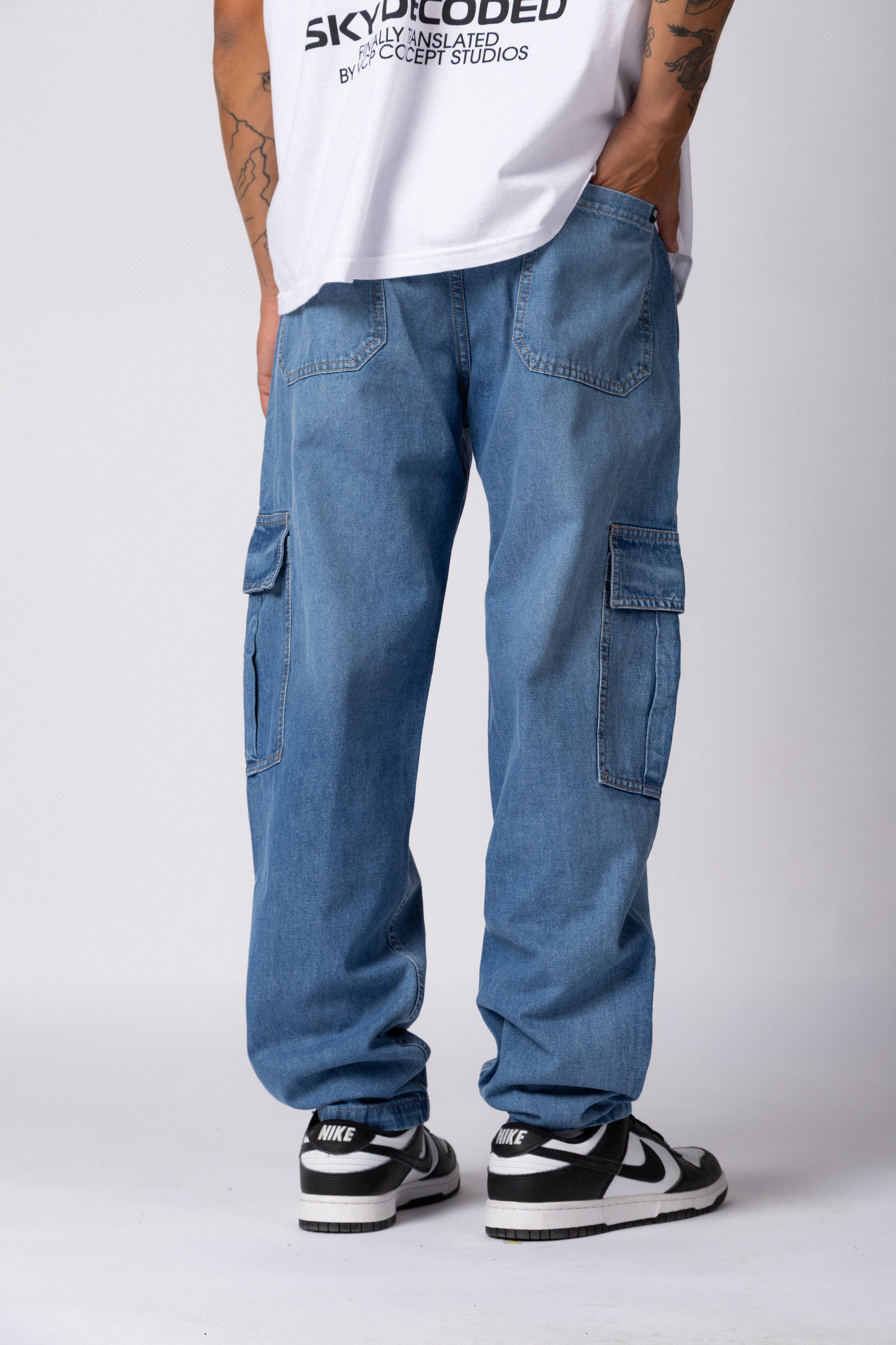 Jean Cargo Volt Celeste