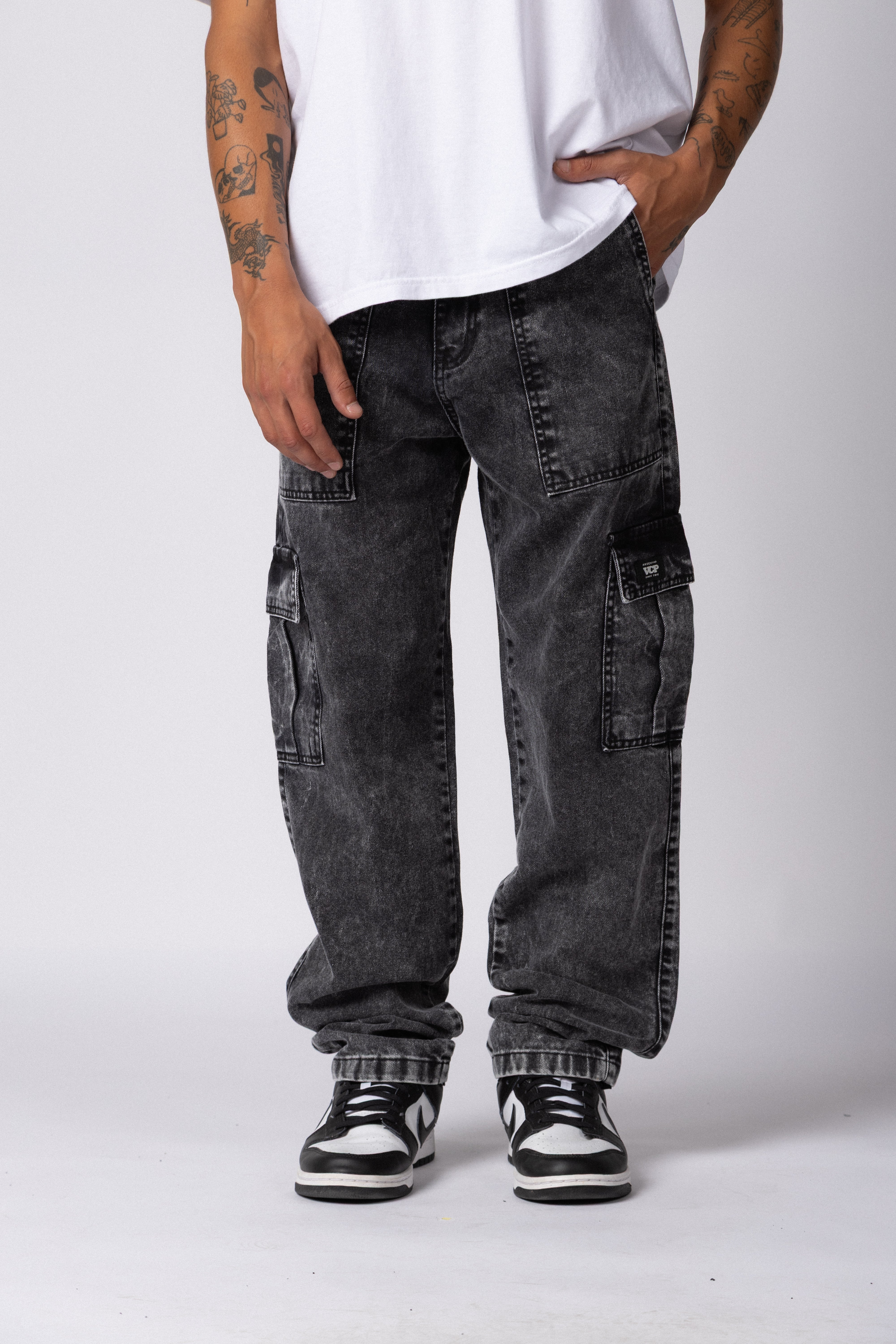 Jean Cargo Volt Smoked Gris