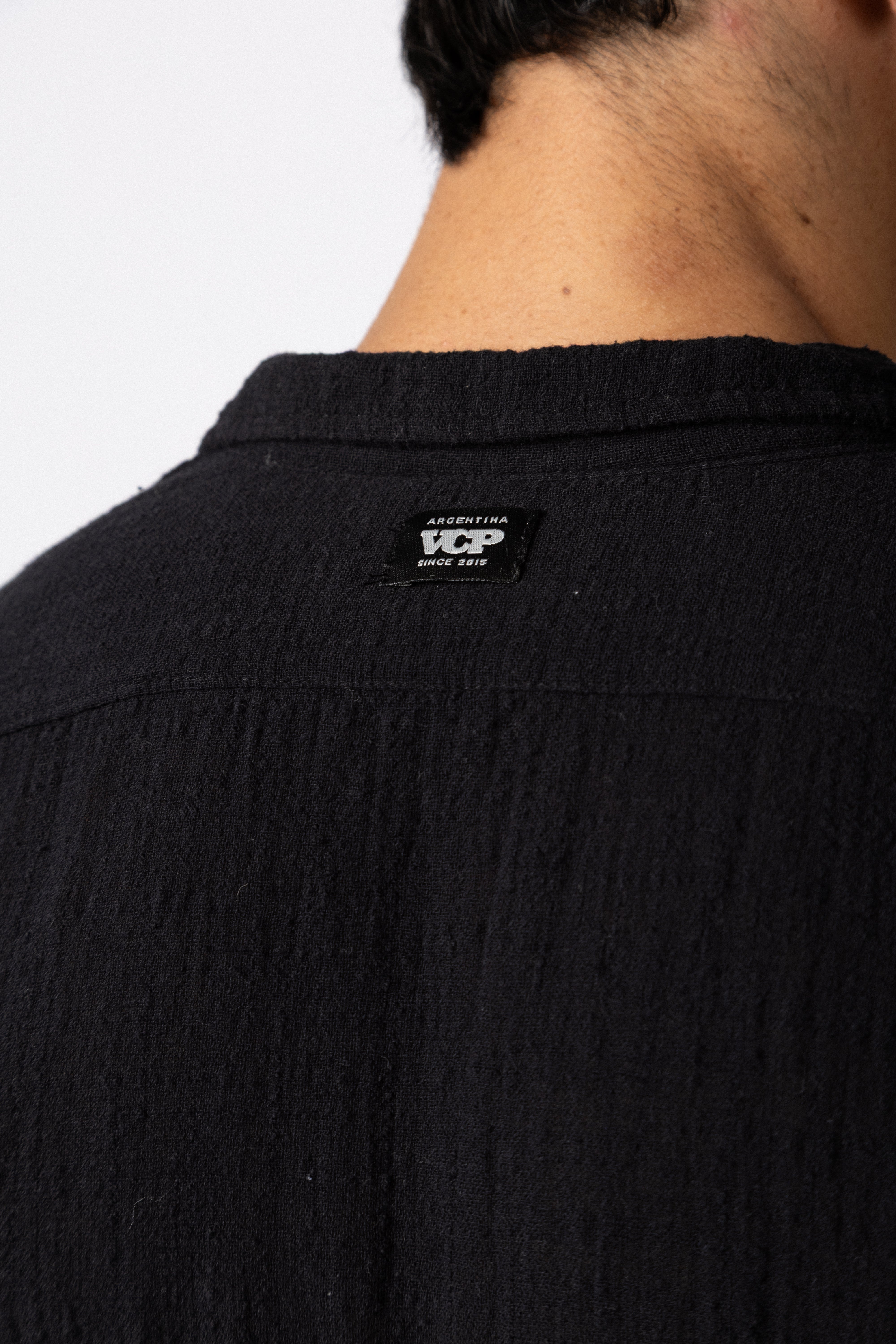 Camisa Manga Larga Lino Zen Negra