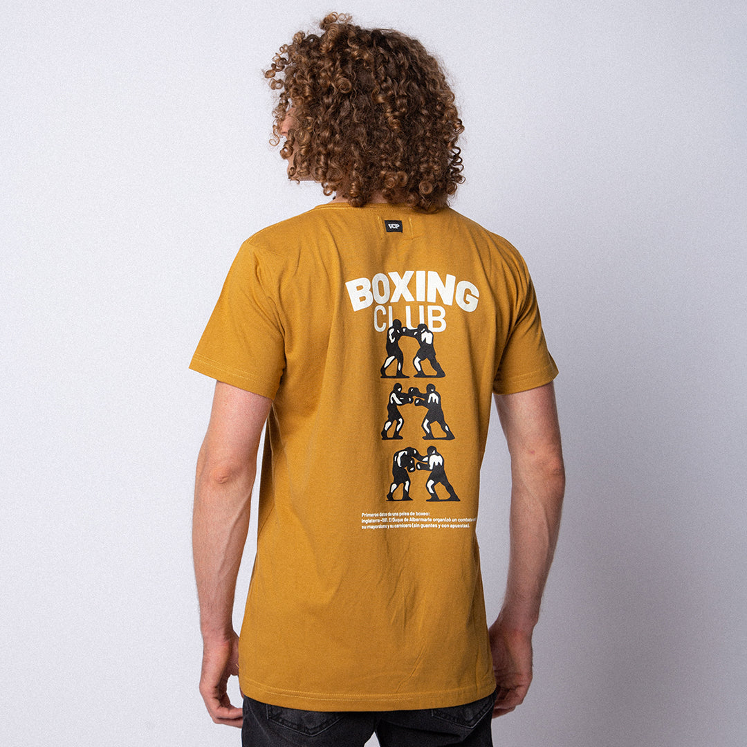 Remera Boxing Mostaza