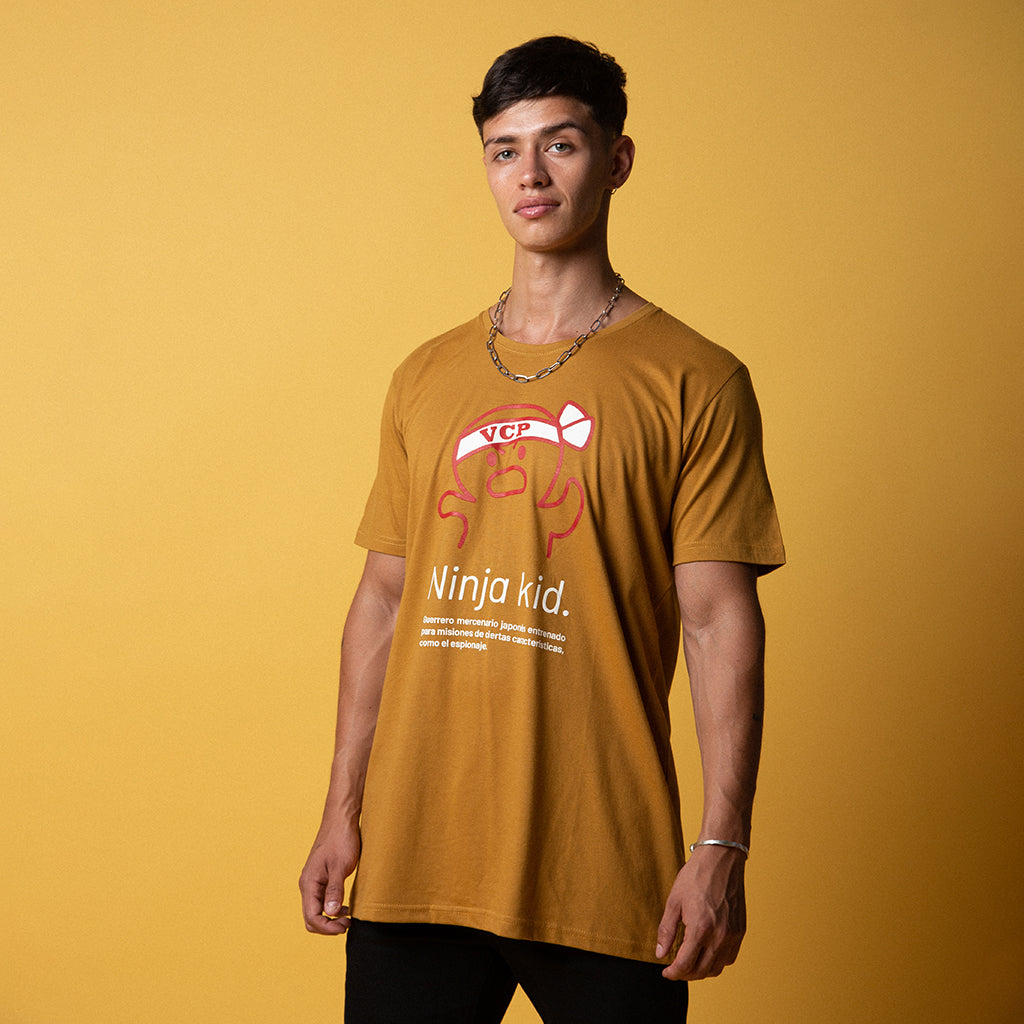 Remera Ninja Mostaza
