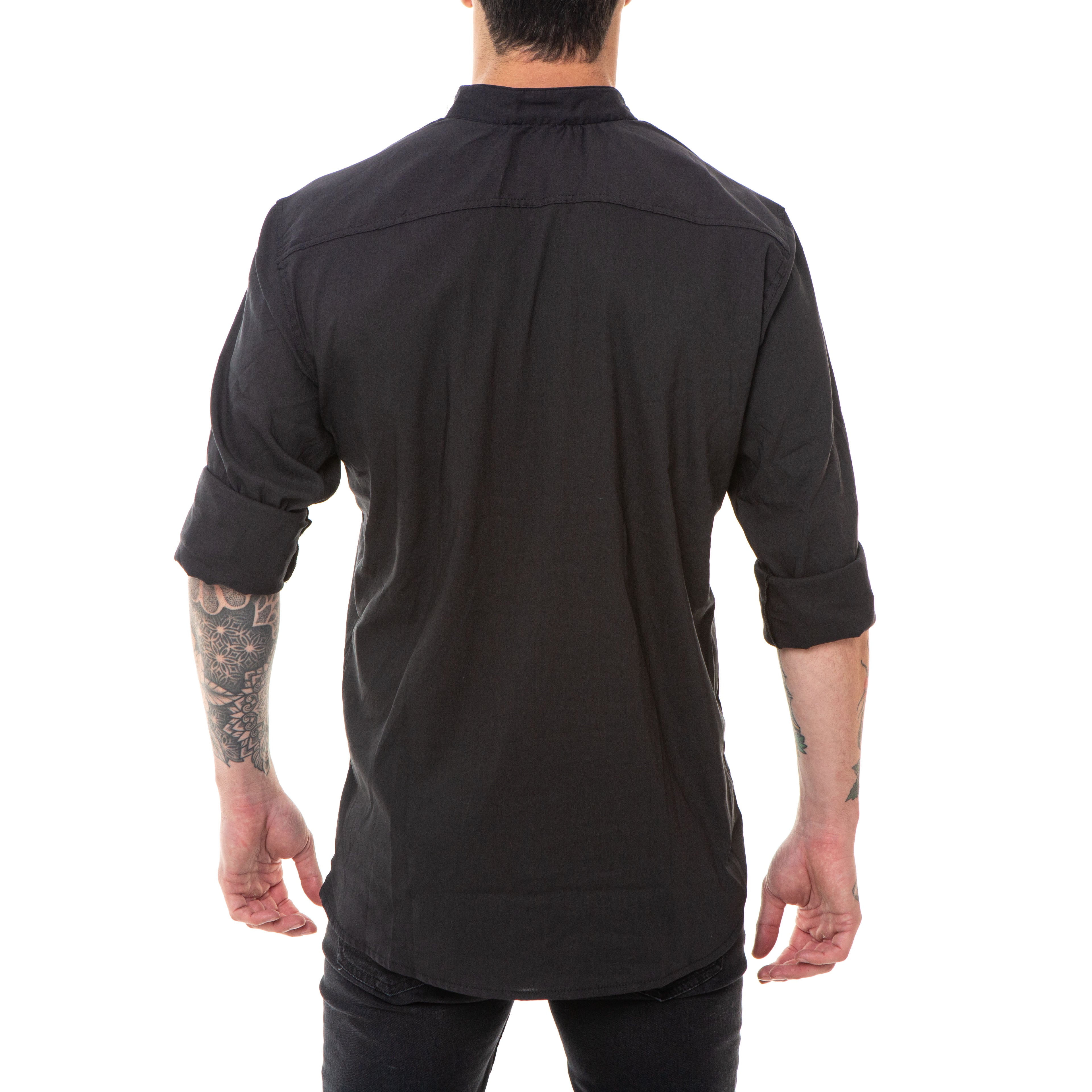 Camisa Manga Larga Mao Negra