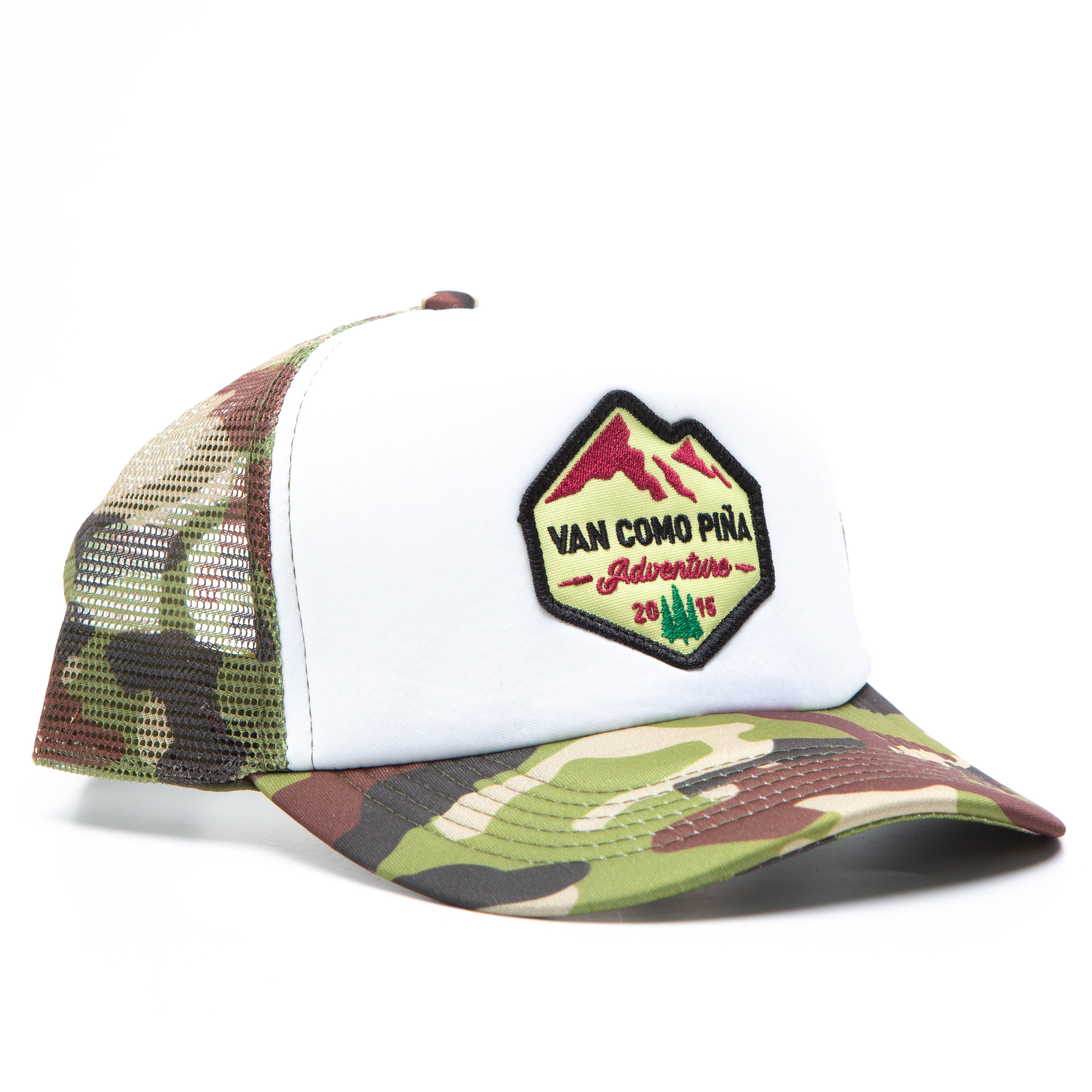 Gorra Trucker Camuflado Snow Amarillo