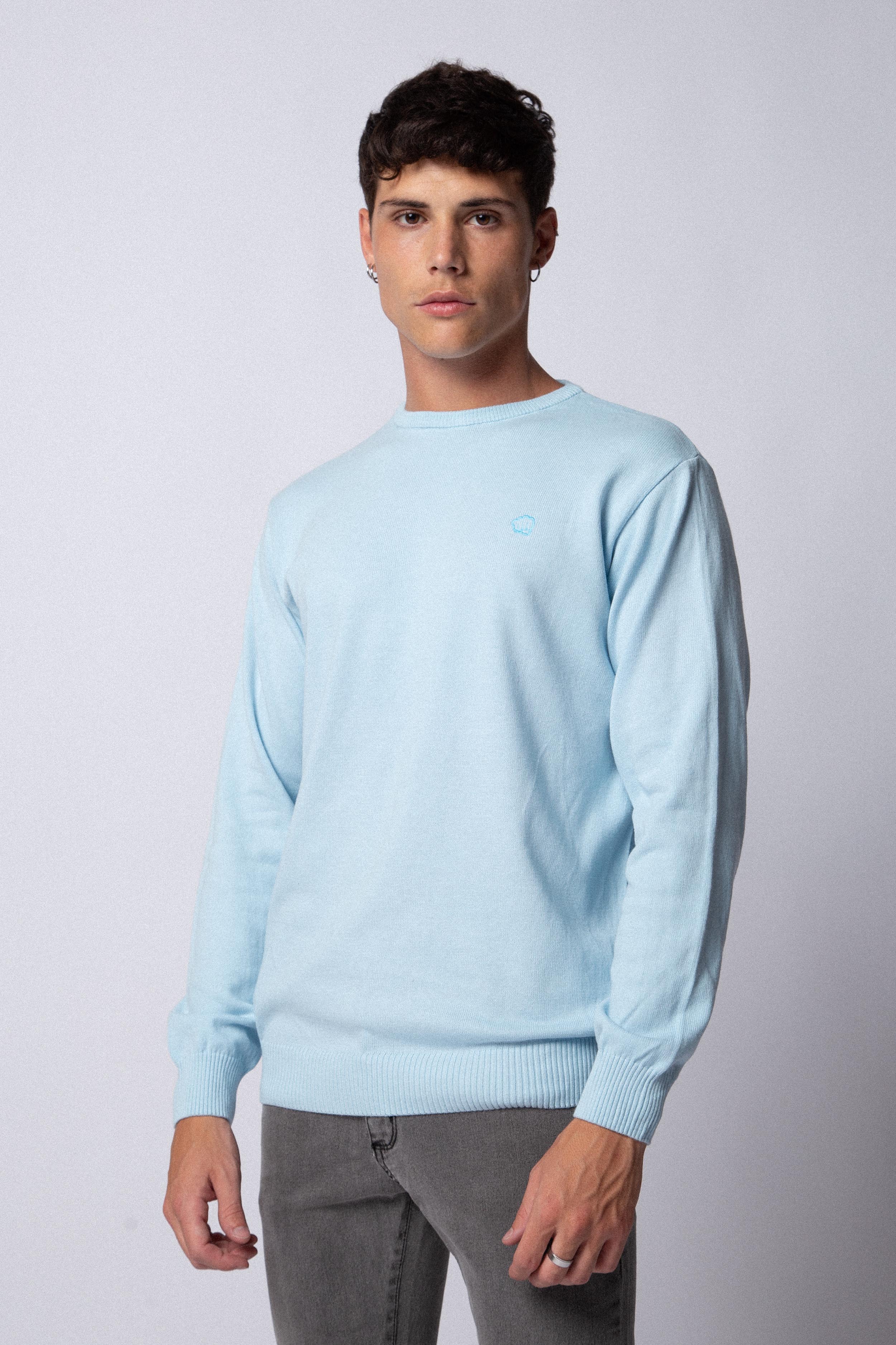 Sweater Basic Celeste