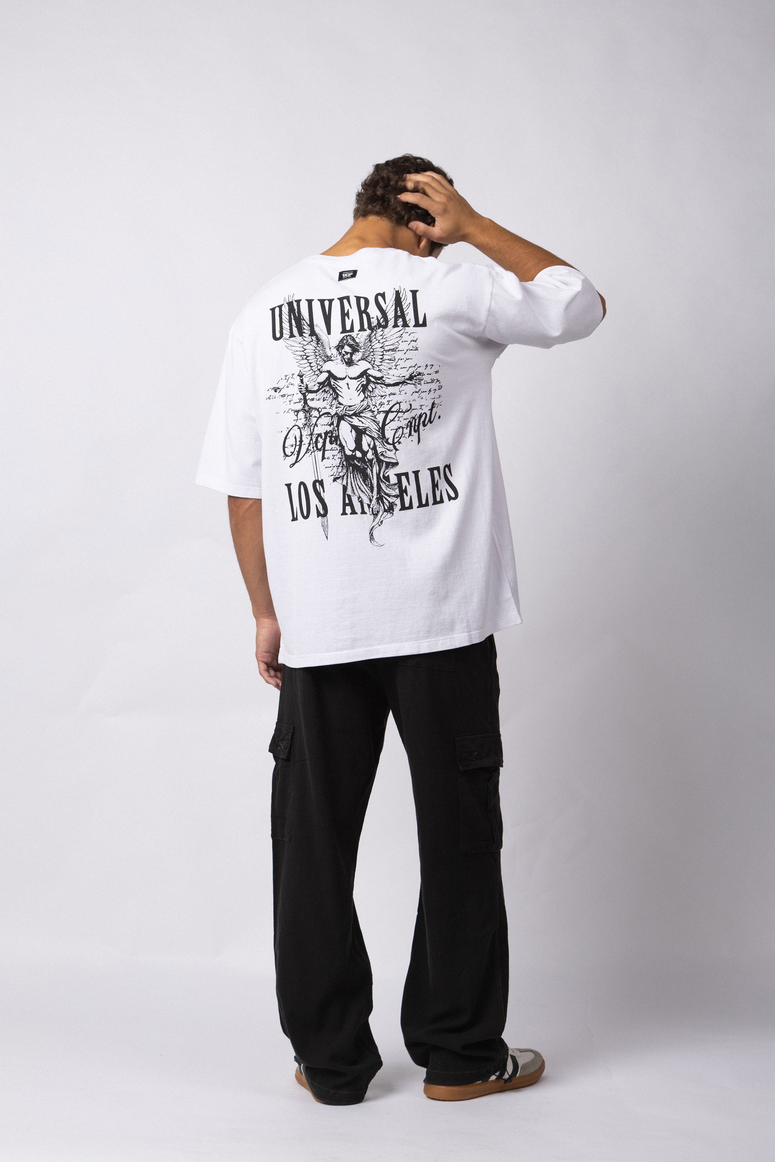 Remera Over Rhy Angeles Blanca