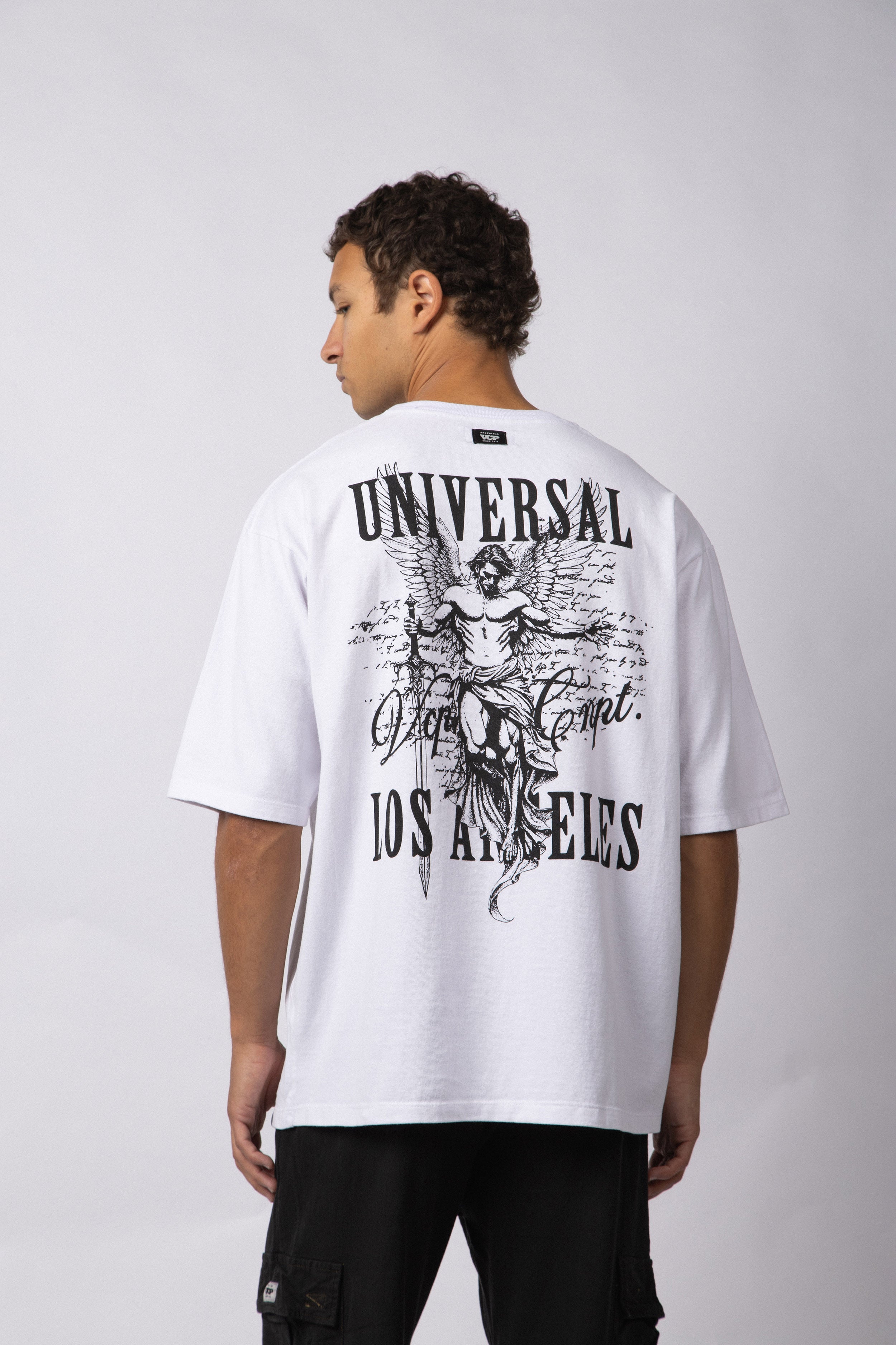 Remera Over Rhy Angeles Blanca