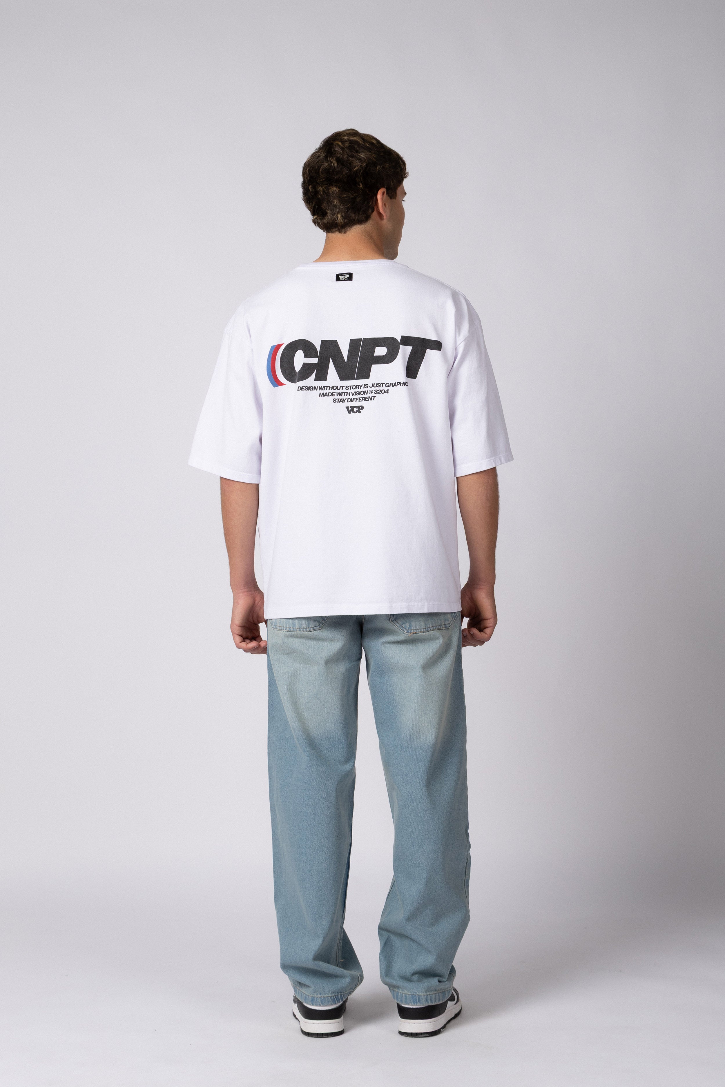 Remera Over Rhy Apex Blanca