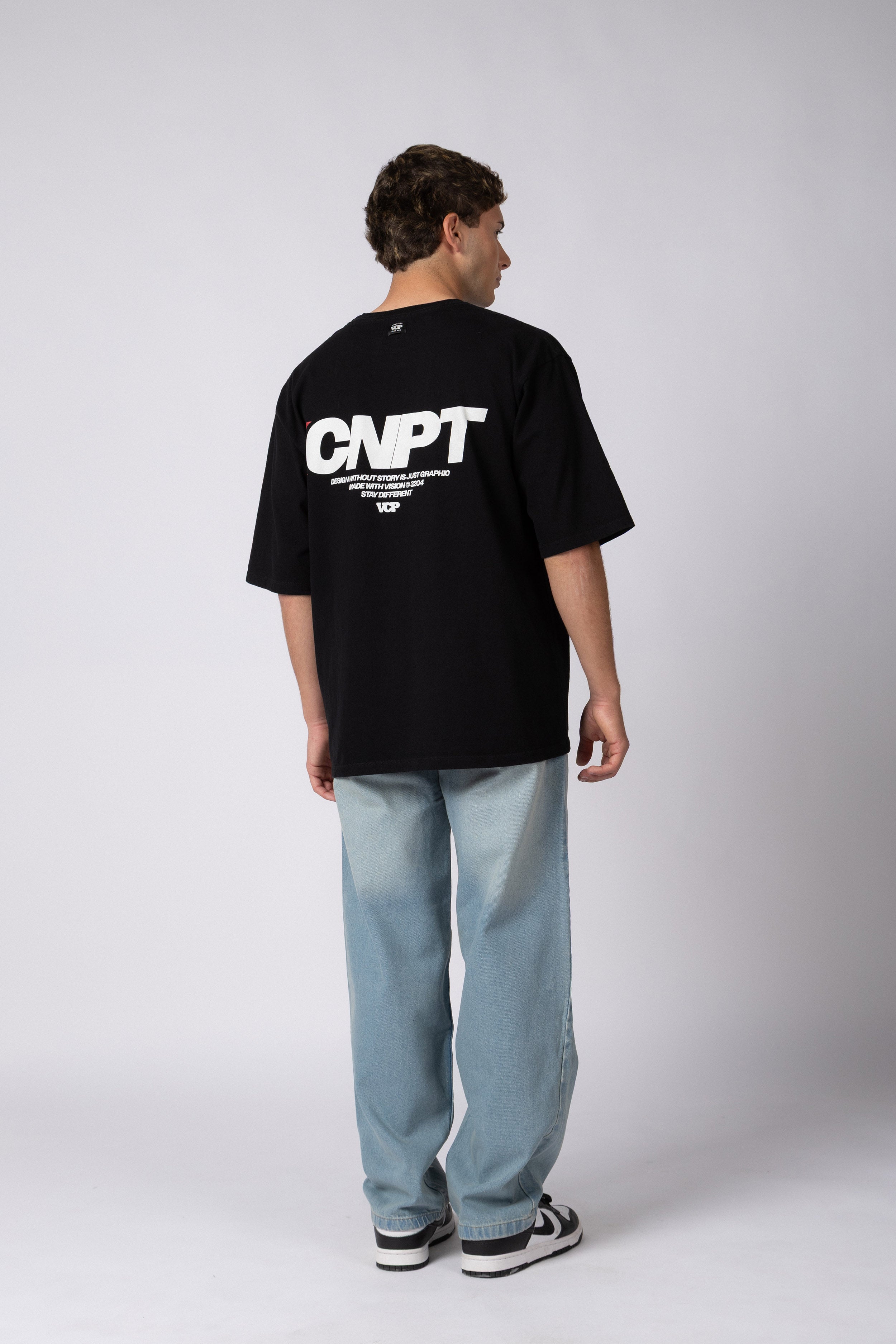 Remera Over Rhy Apex Negra