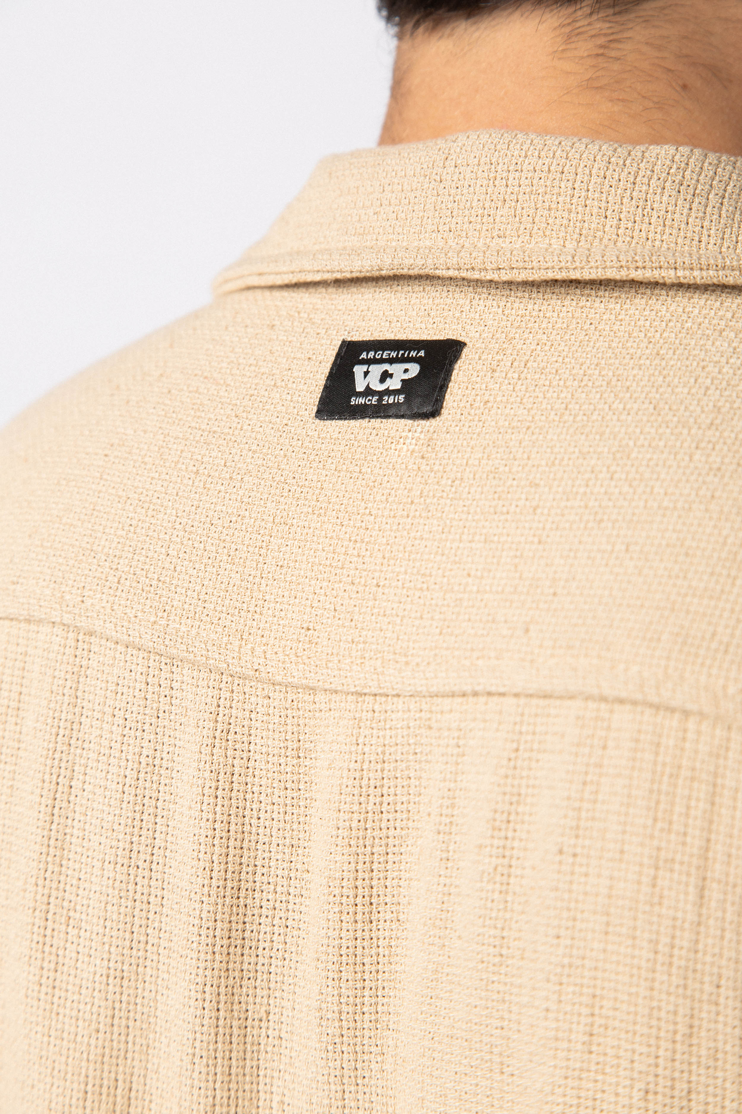 Camisa Manga Corta Lino Mont Arena