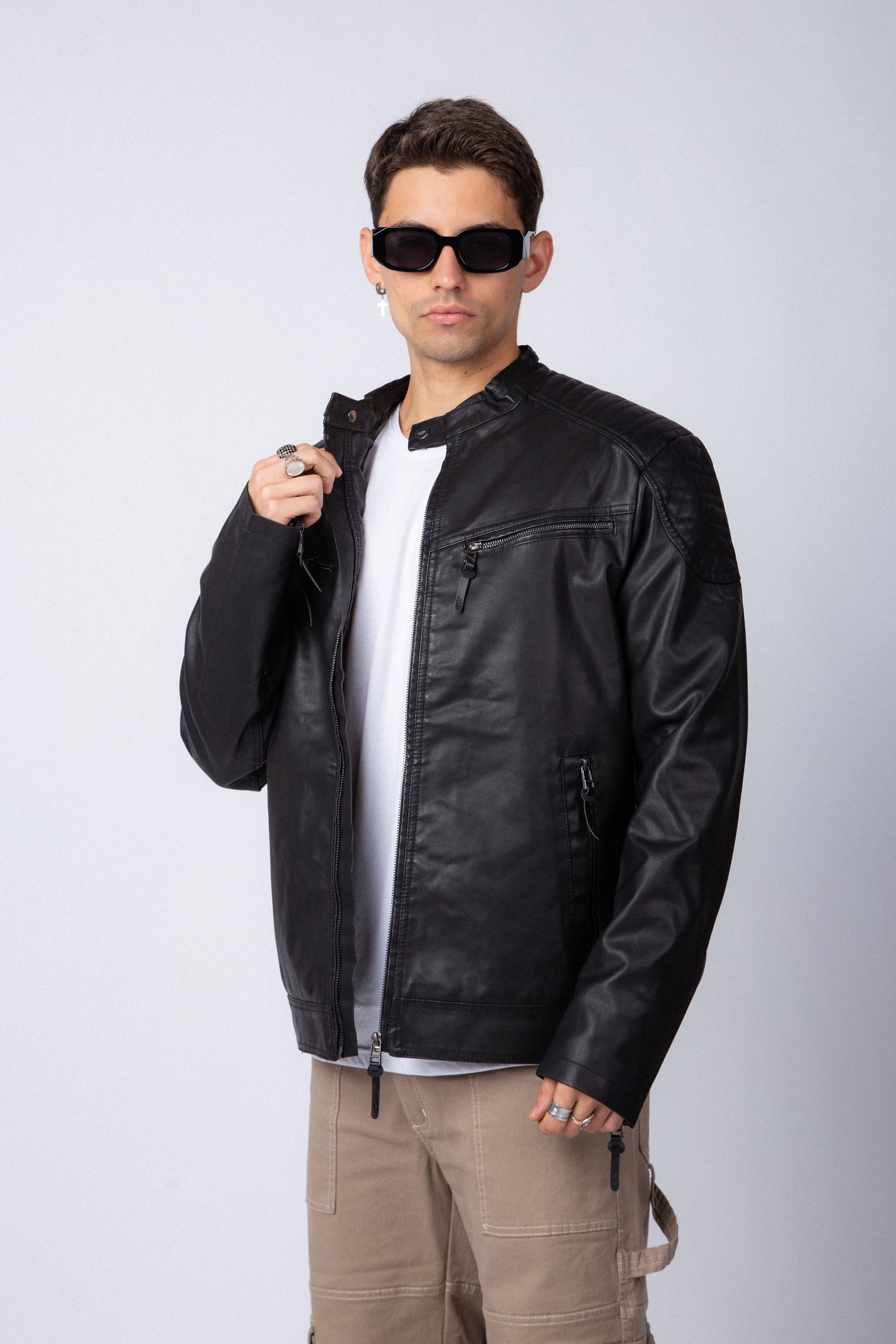 Campera PU Arnold Black