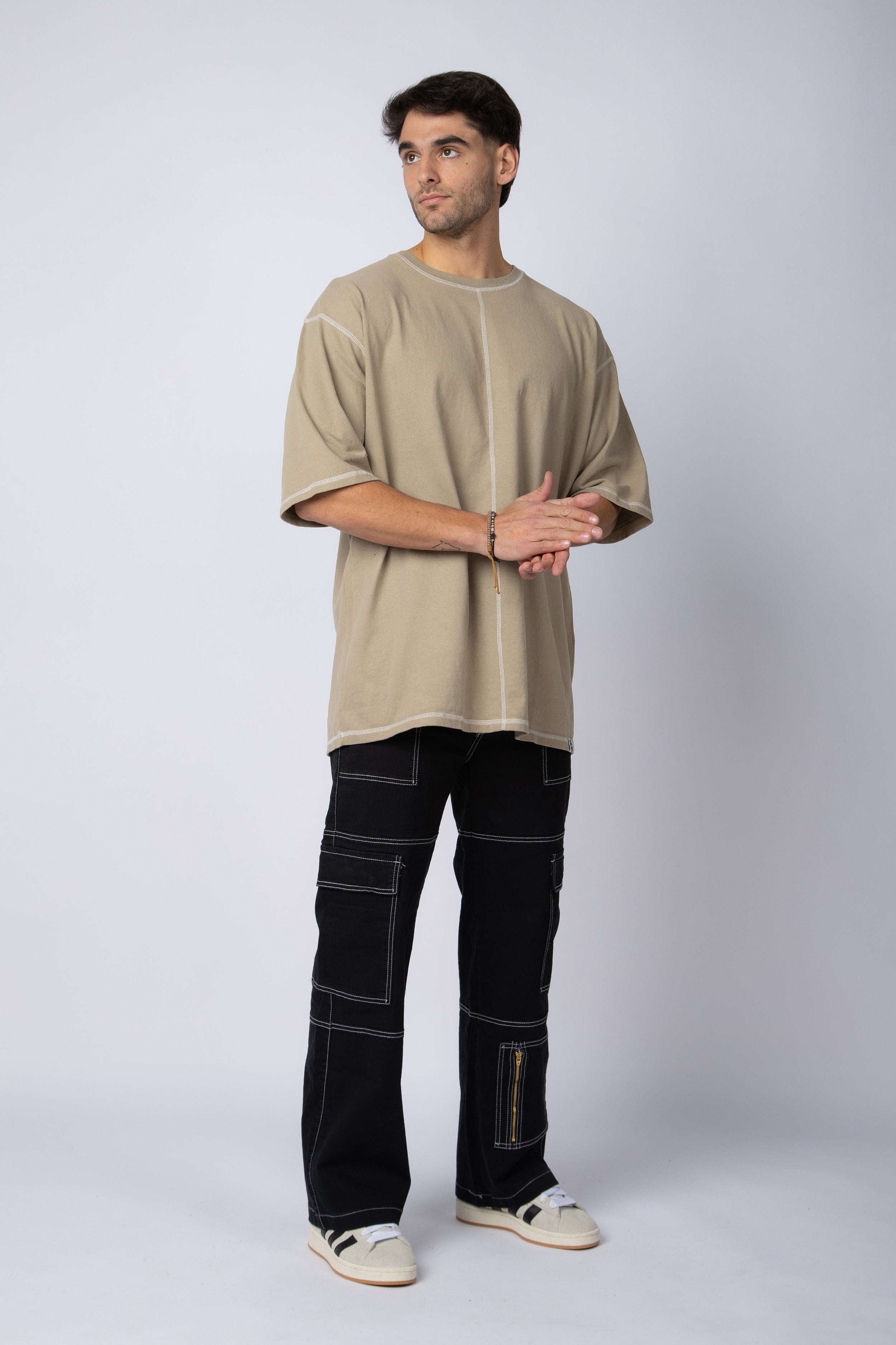 Remera Over-Size Riley Beige