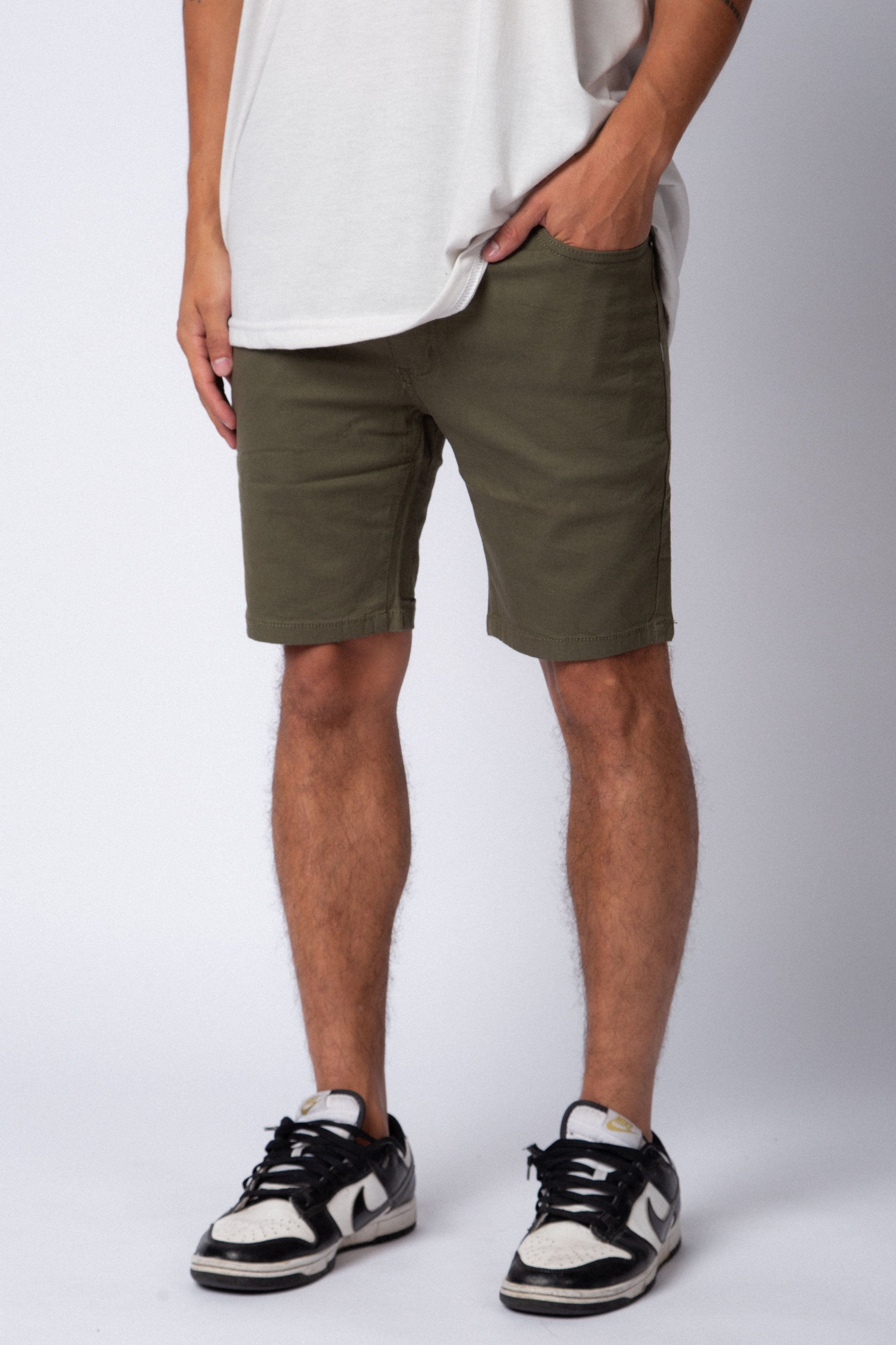 Bermuda Gabardina Zoe Militar