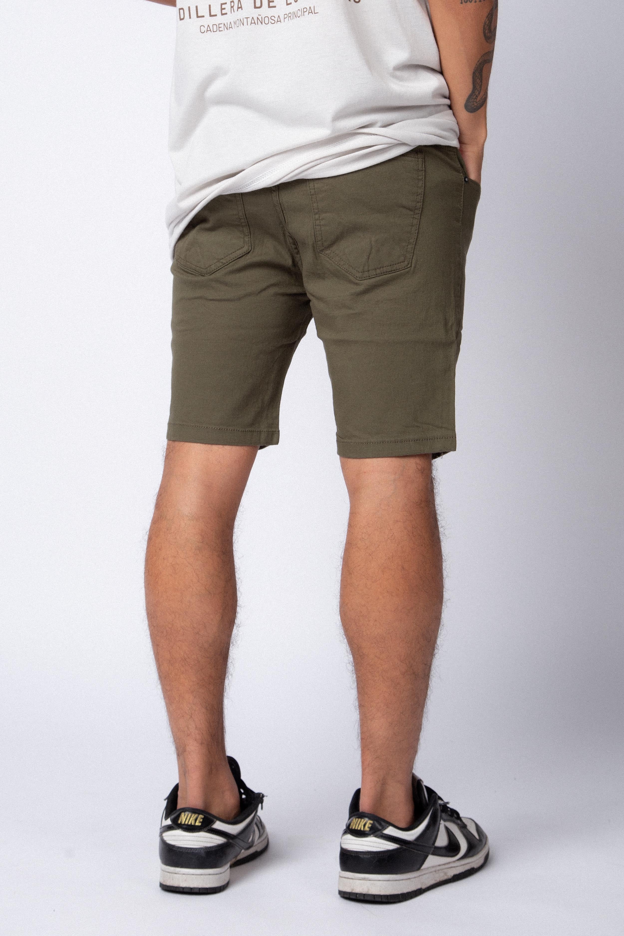 Bermuda Gabardina Zoe Militar