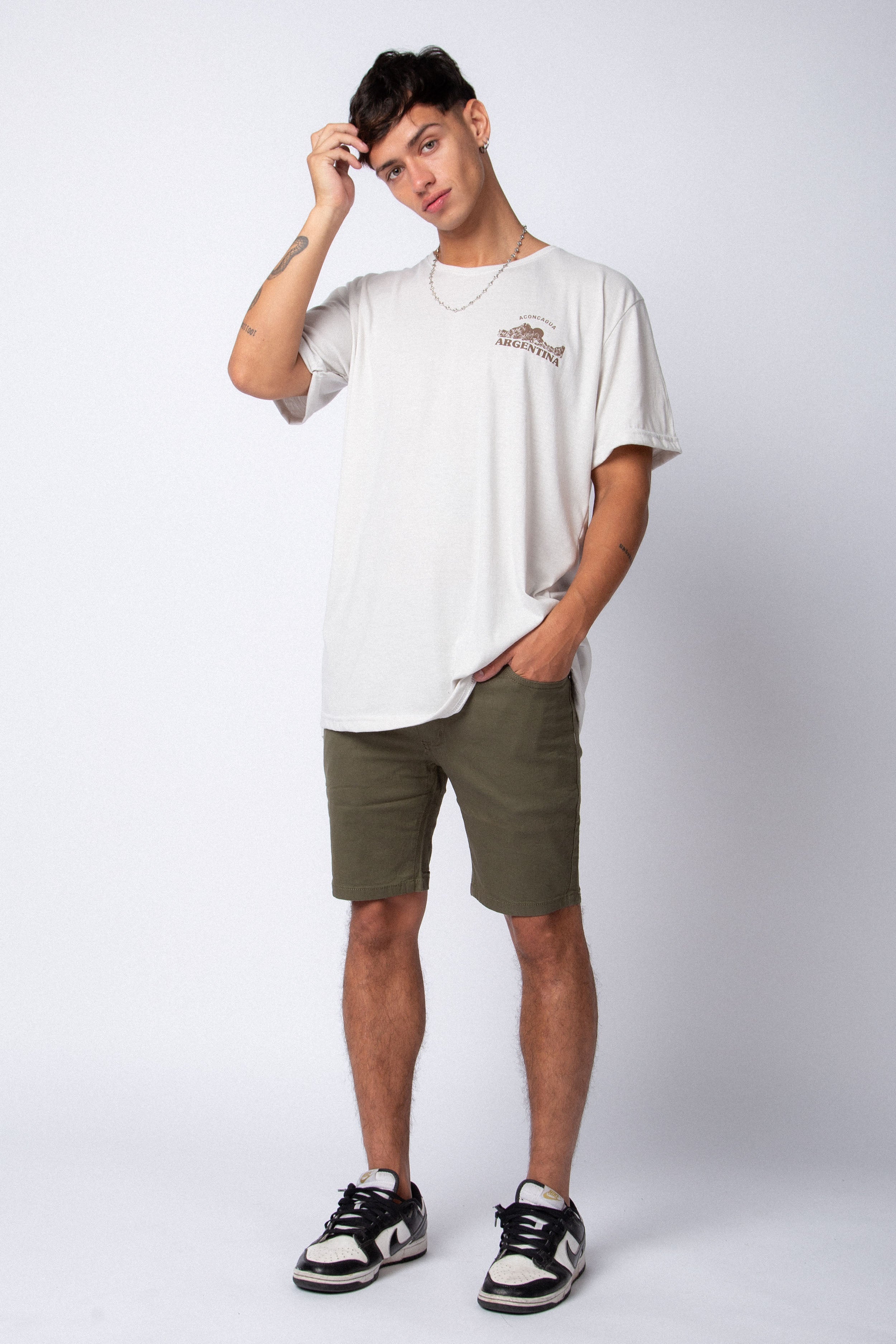 Bermuda Gabardina Zoe Militar