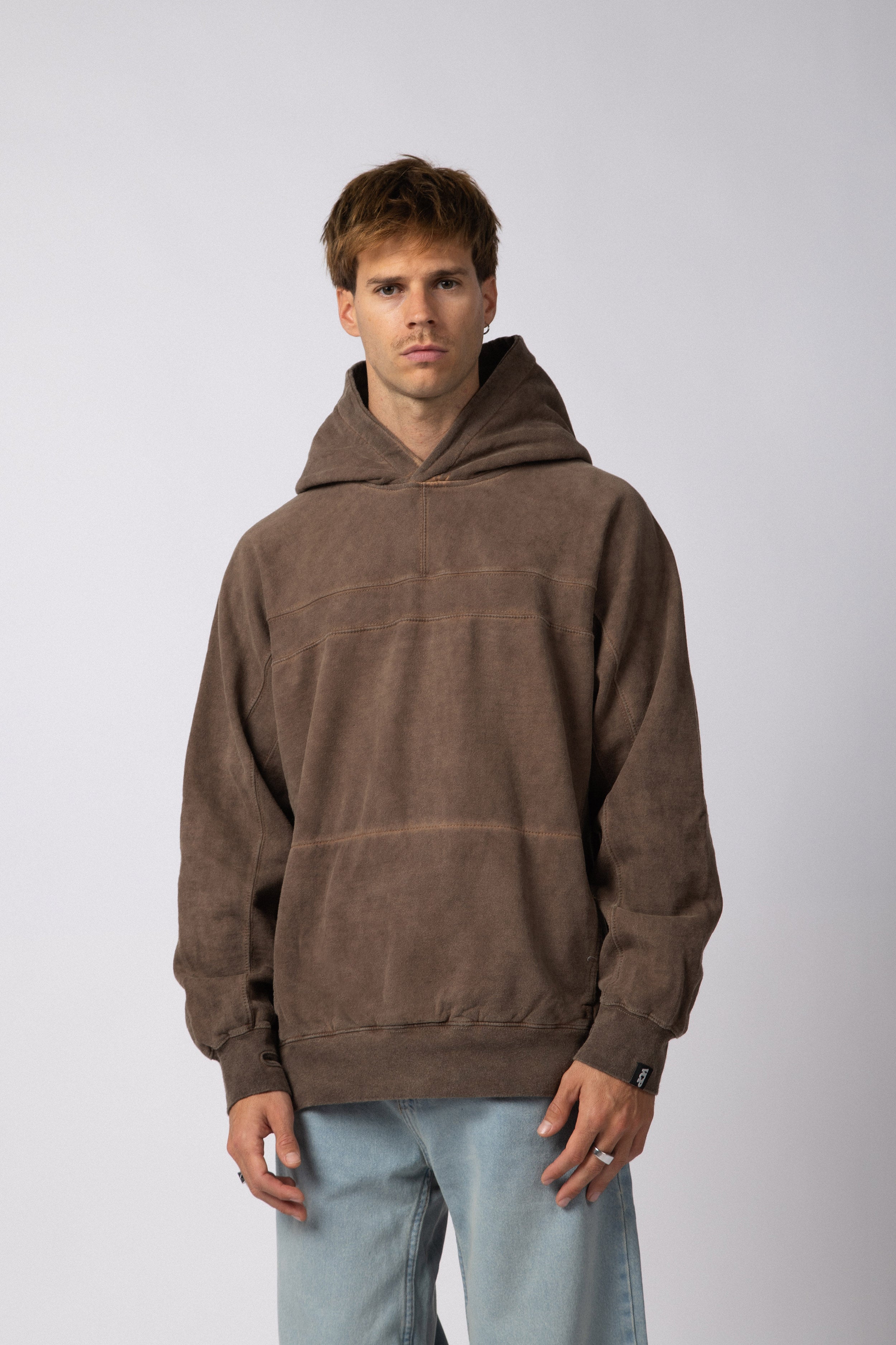 Buzo Canguro Over Alt Choco