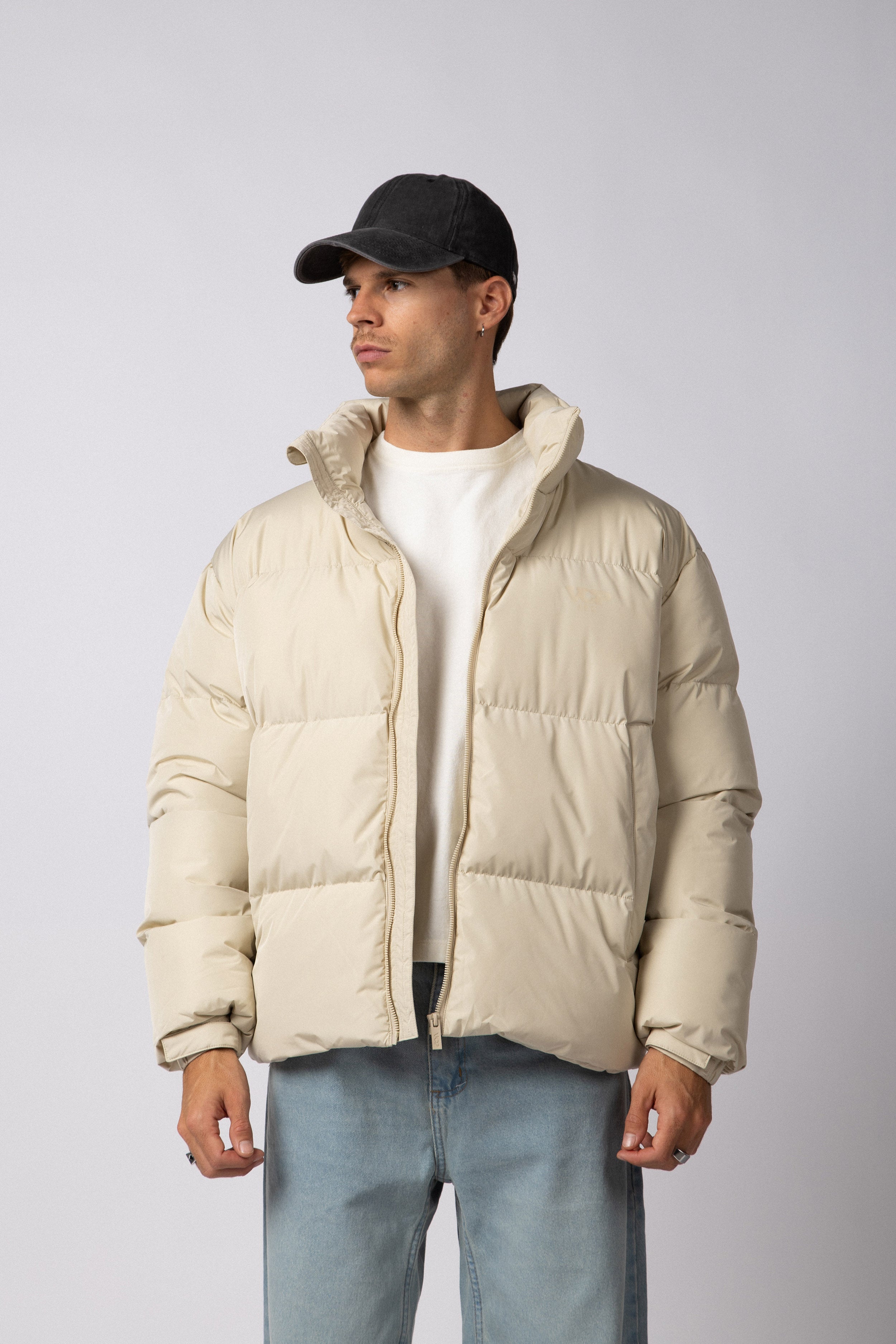 Campera Puffer Cronos Beige