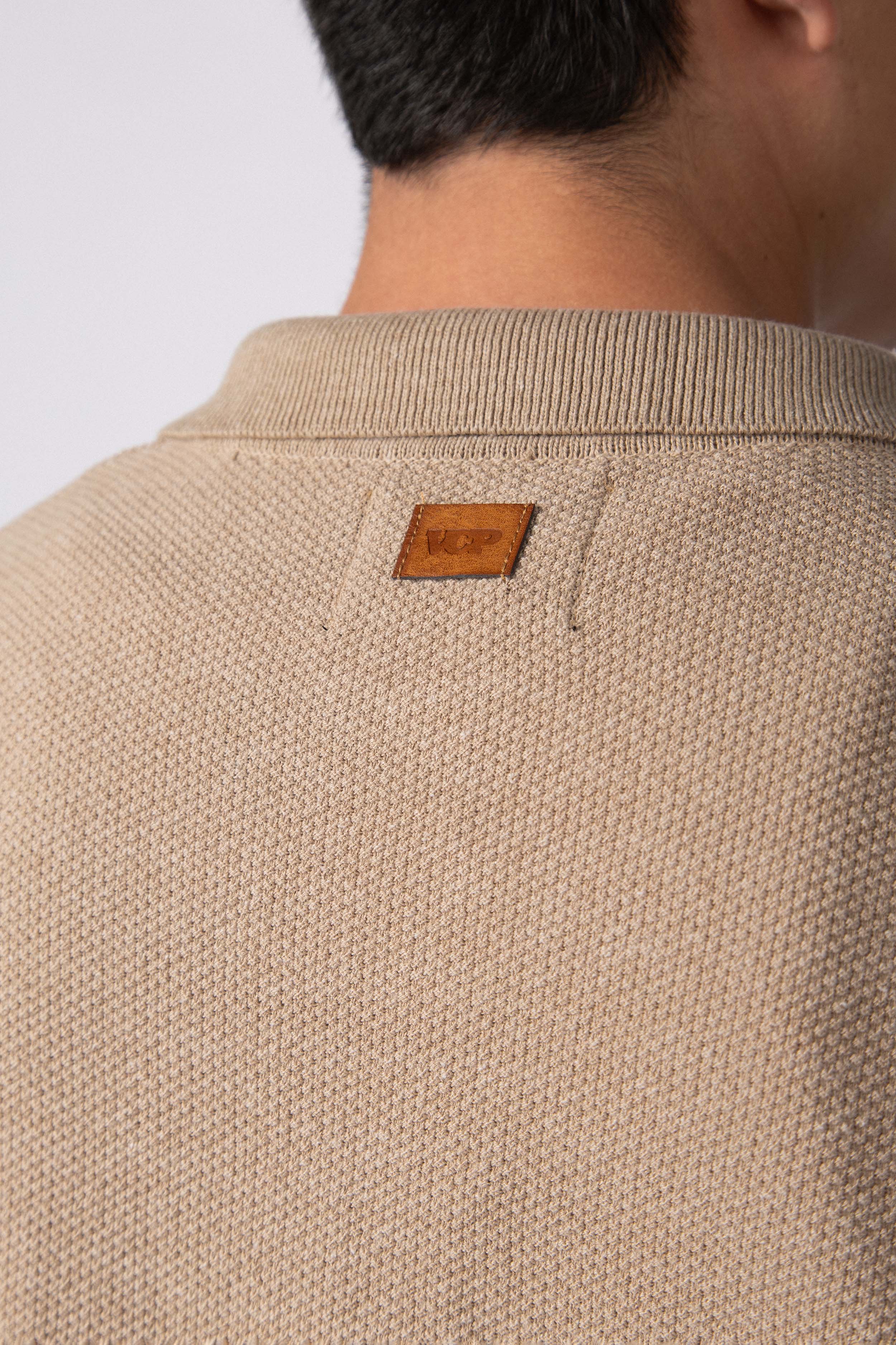 Chomba Tejida Rover Beige (c/ cierre)