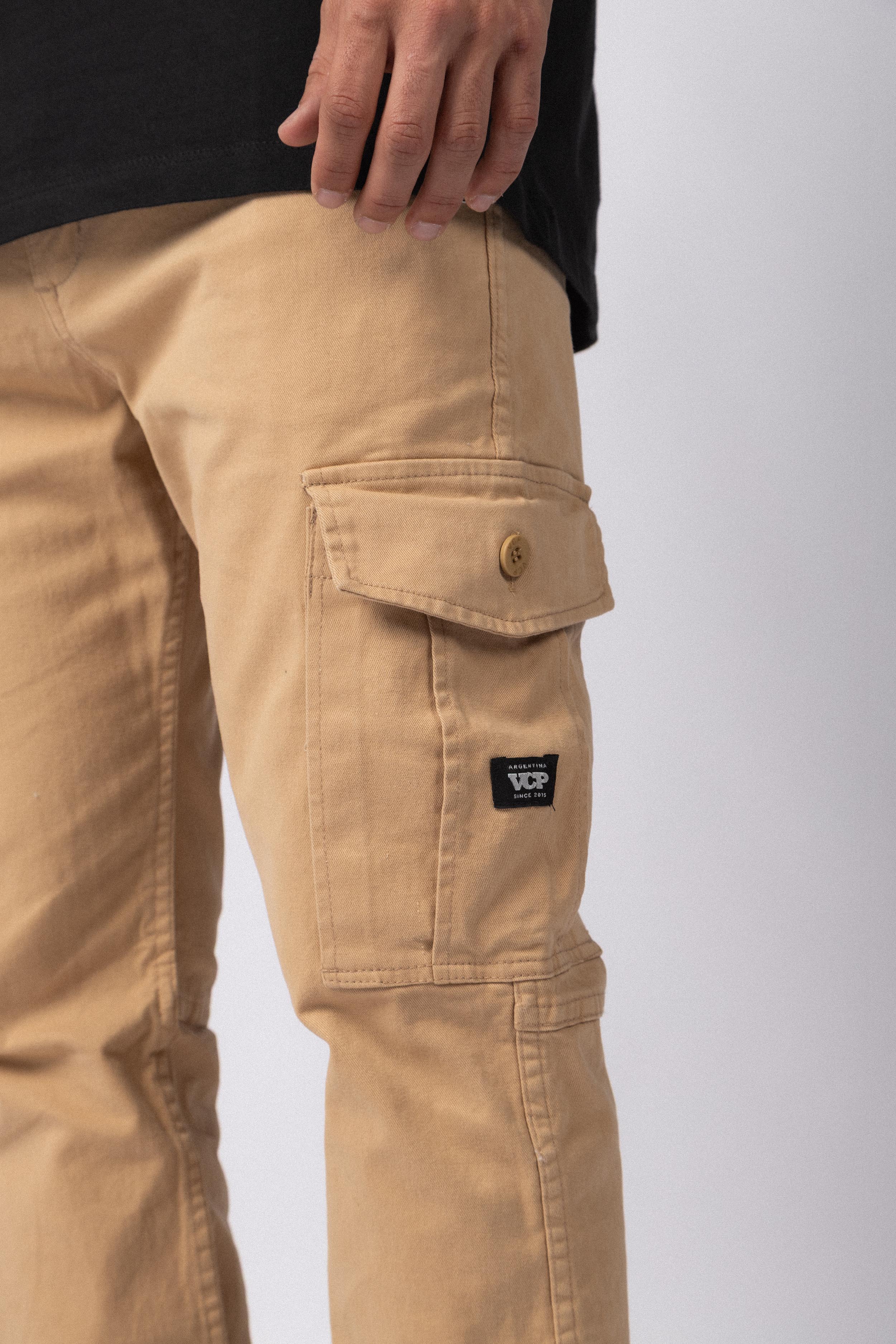 Pantalón Cargo Trail Beige