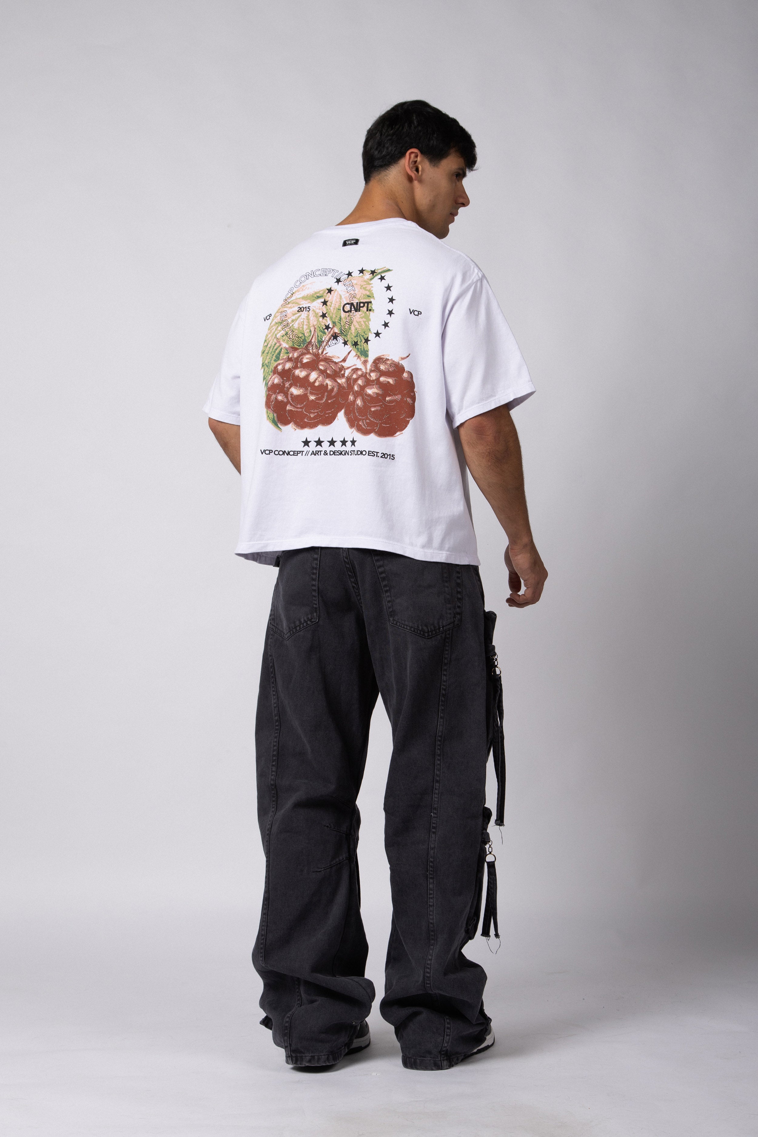 Remera Boxy Berry Blanca