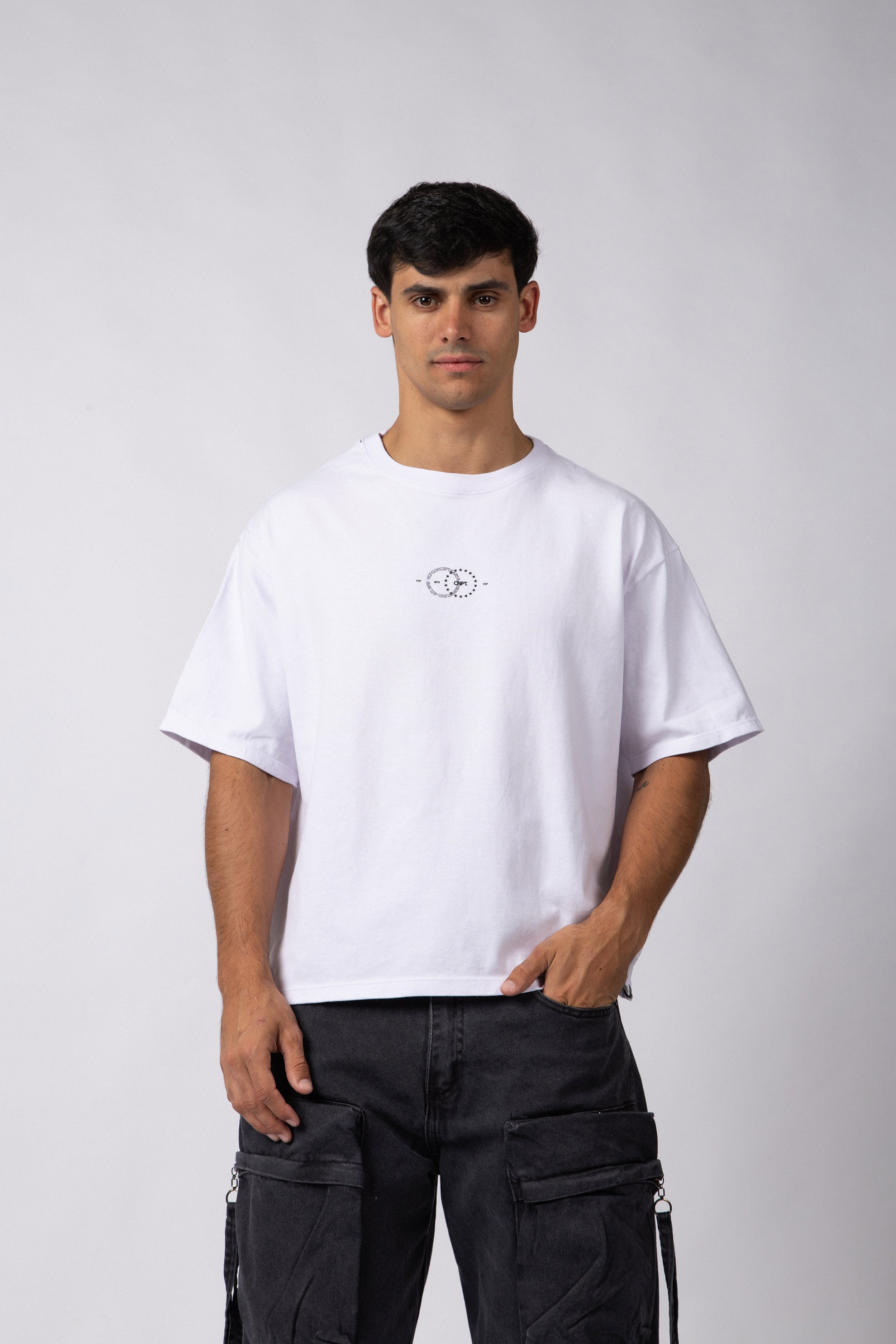 Remera Boxy Berry Blanca