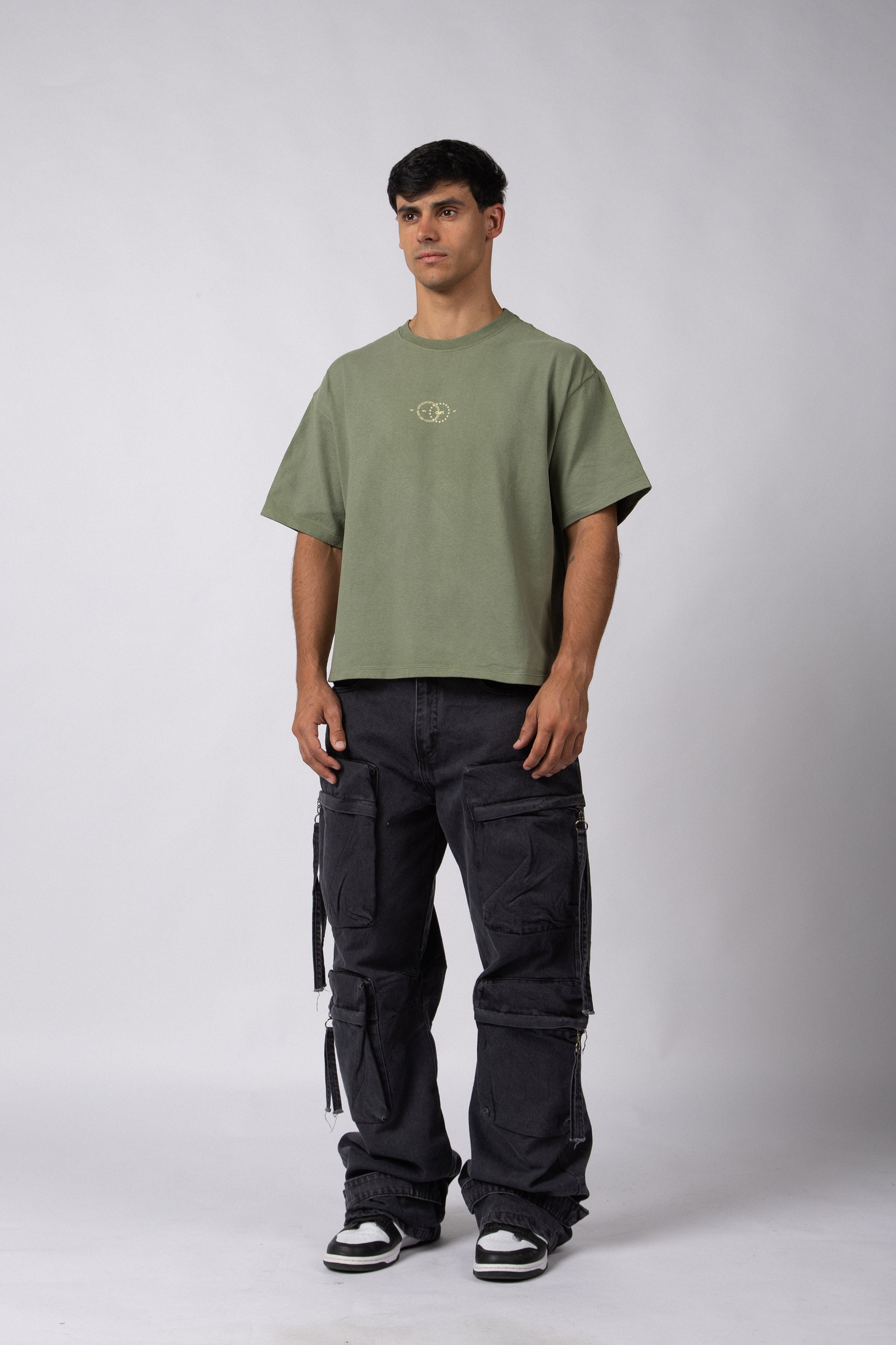 Remera Boxy Berry Militar