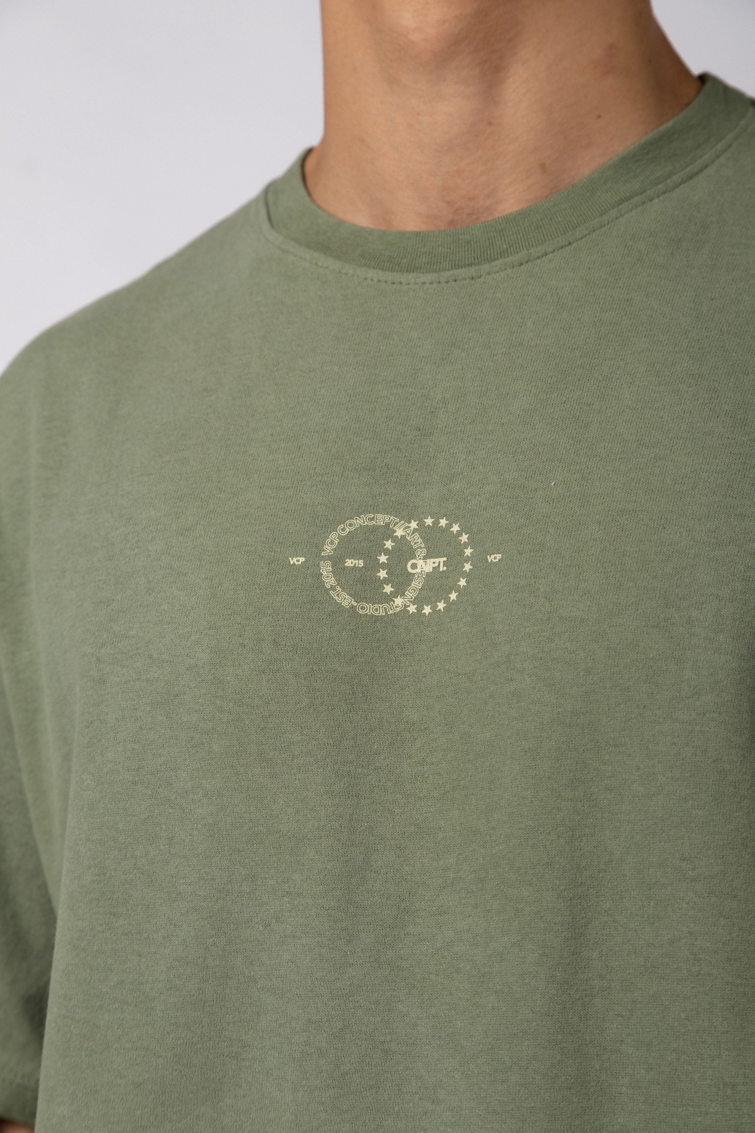 Remera Boxy Berry Militar