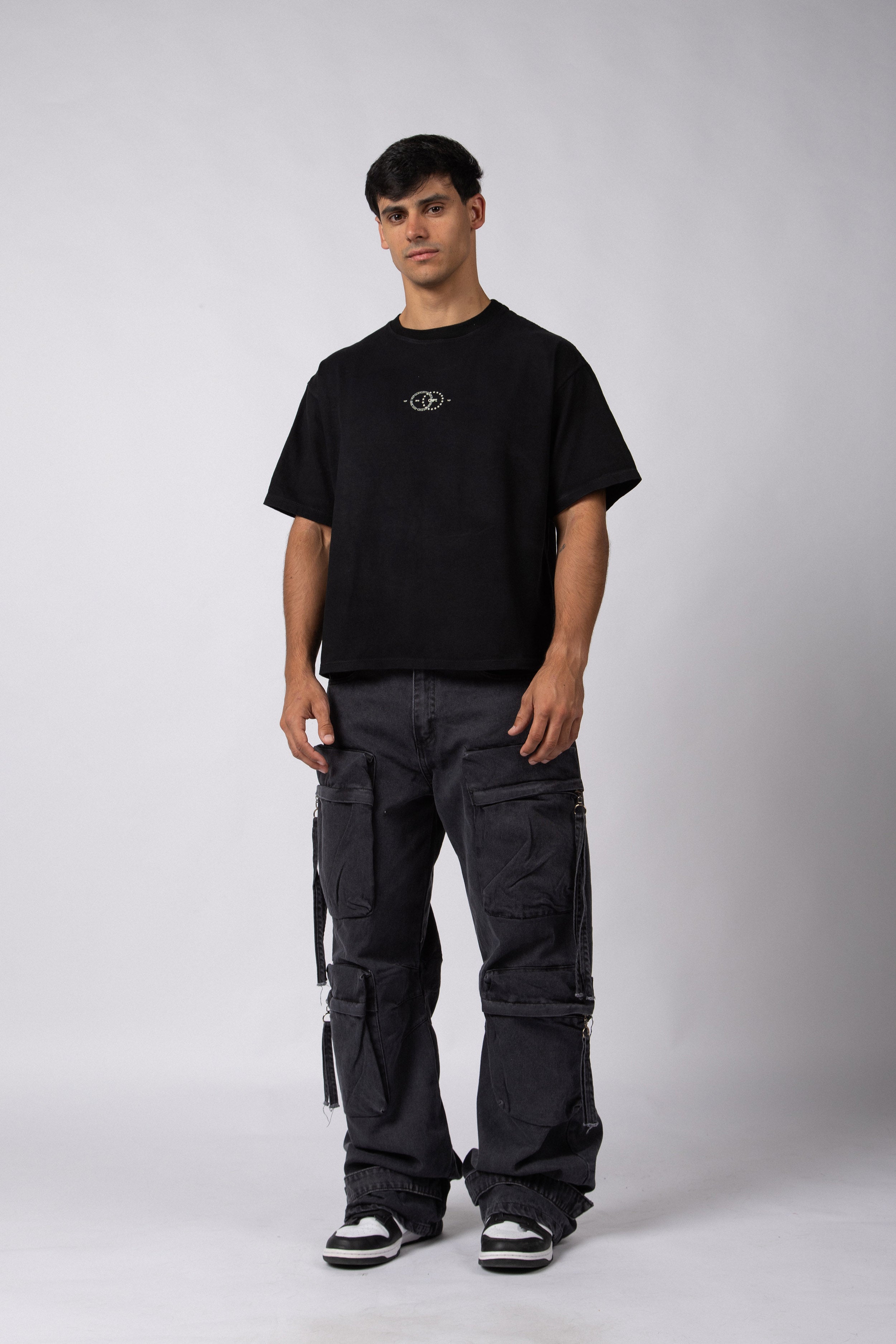 Remera Boxy Berry Negra