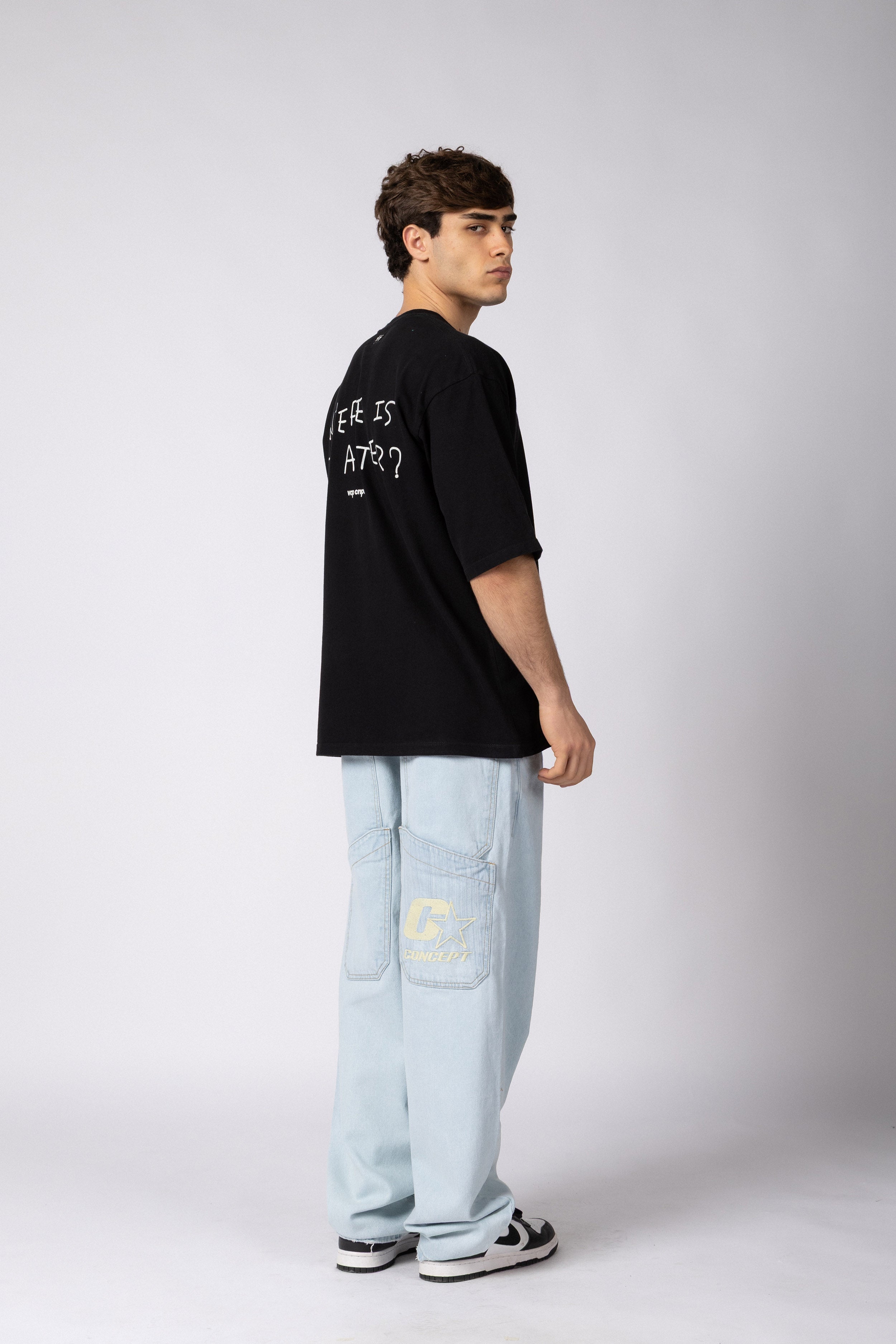 Jean Baggy Frox Bicolor Blue