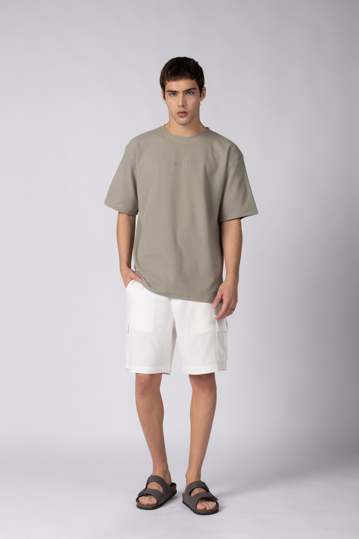Bermuda Lino Cargo Zuma Blanca
