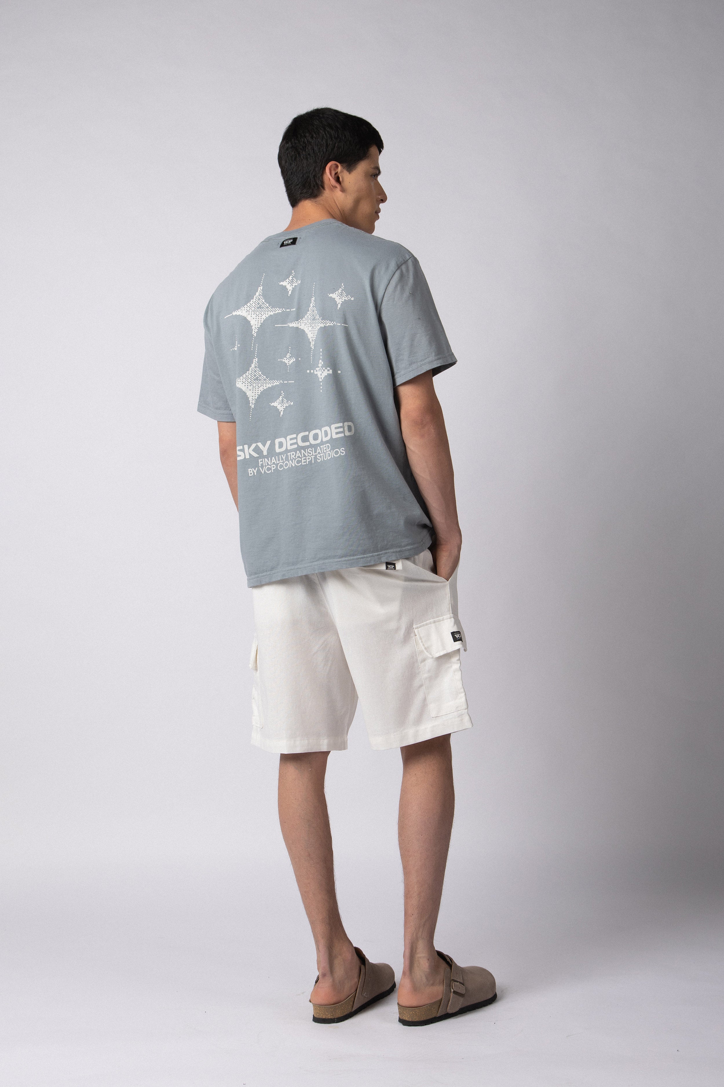 Bermuda Lino Cargo Yuno Blanca