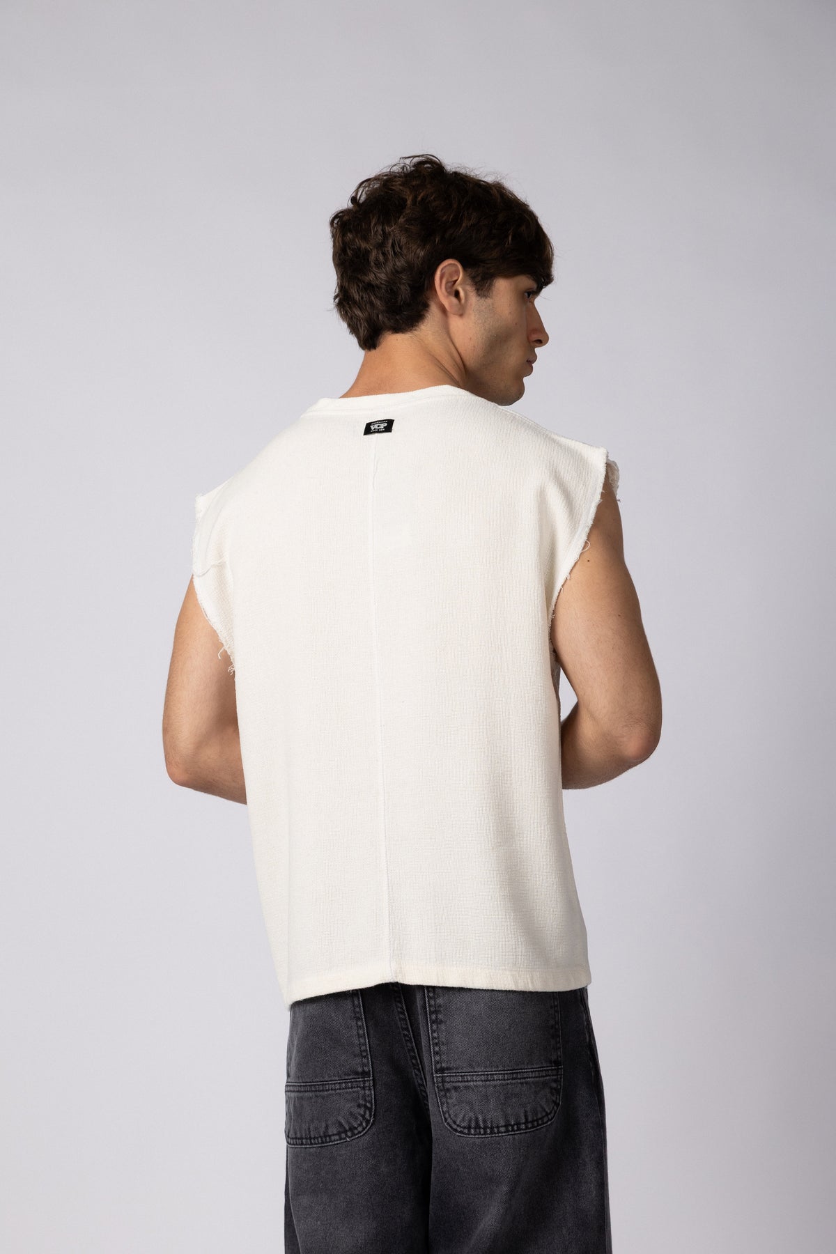 Musculosa Sudadera Tejida Dandy Blanca