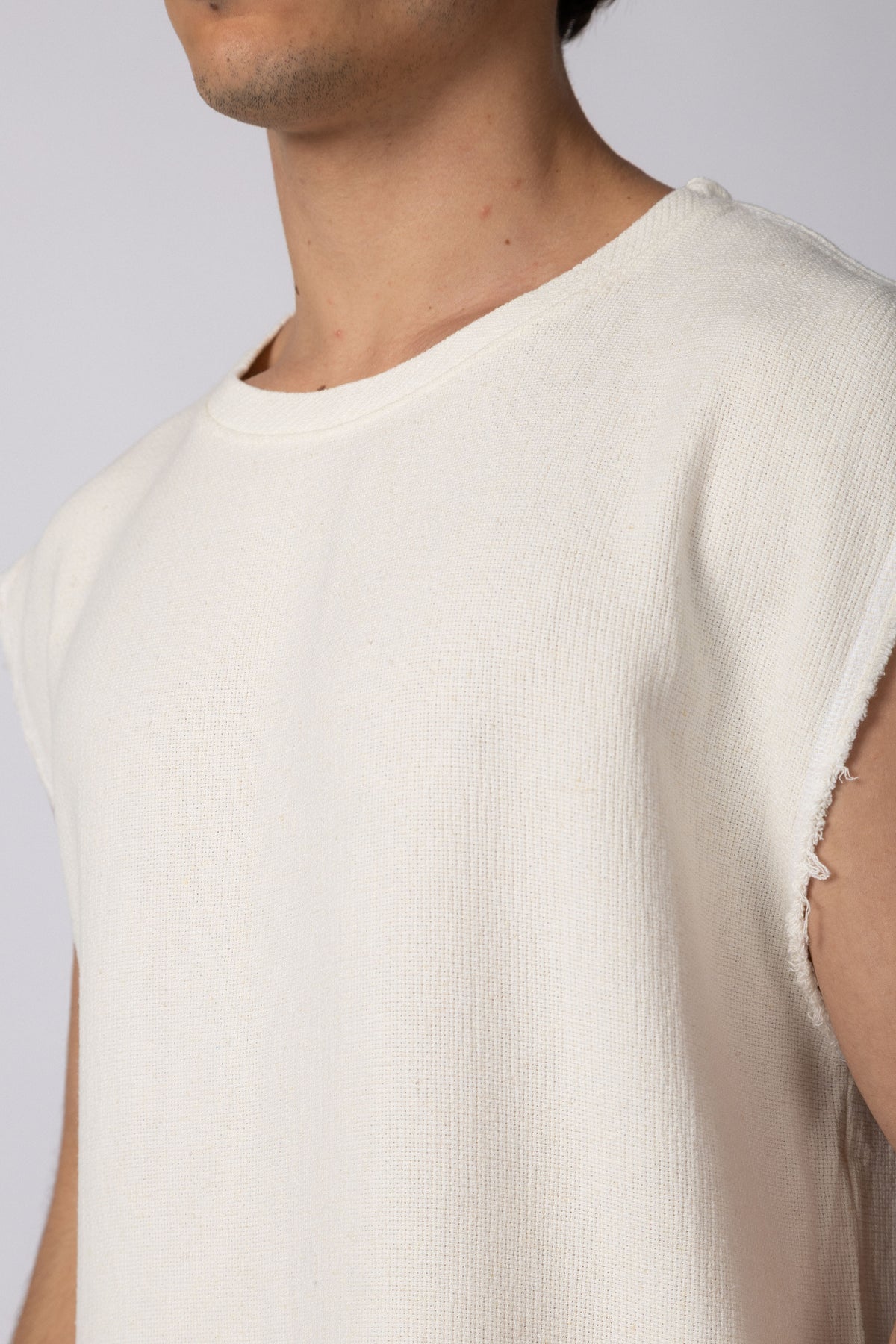 Musculosa Sudadera Tejida Dandy Blanca