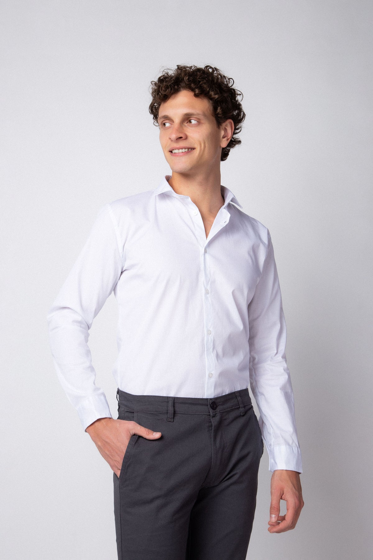 Camisa Manga Larga Base Blanca