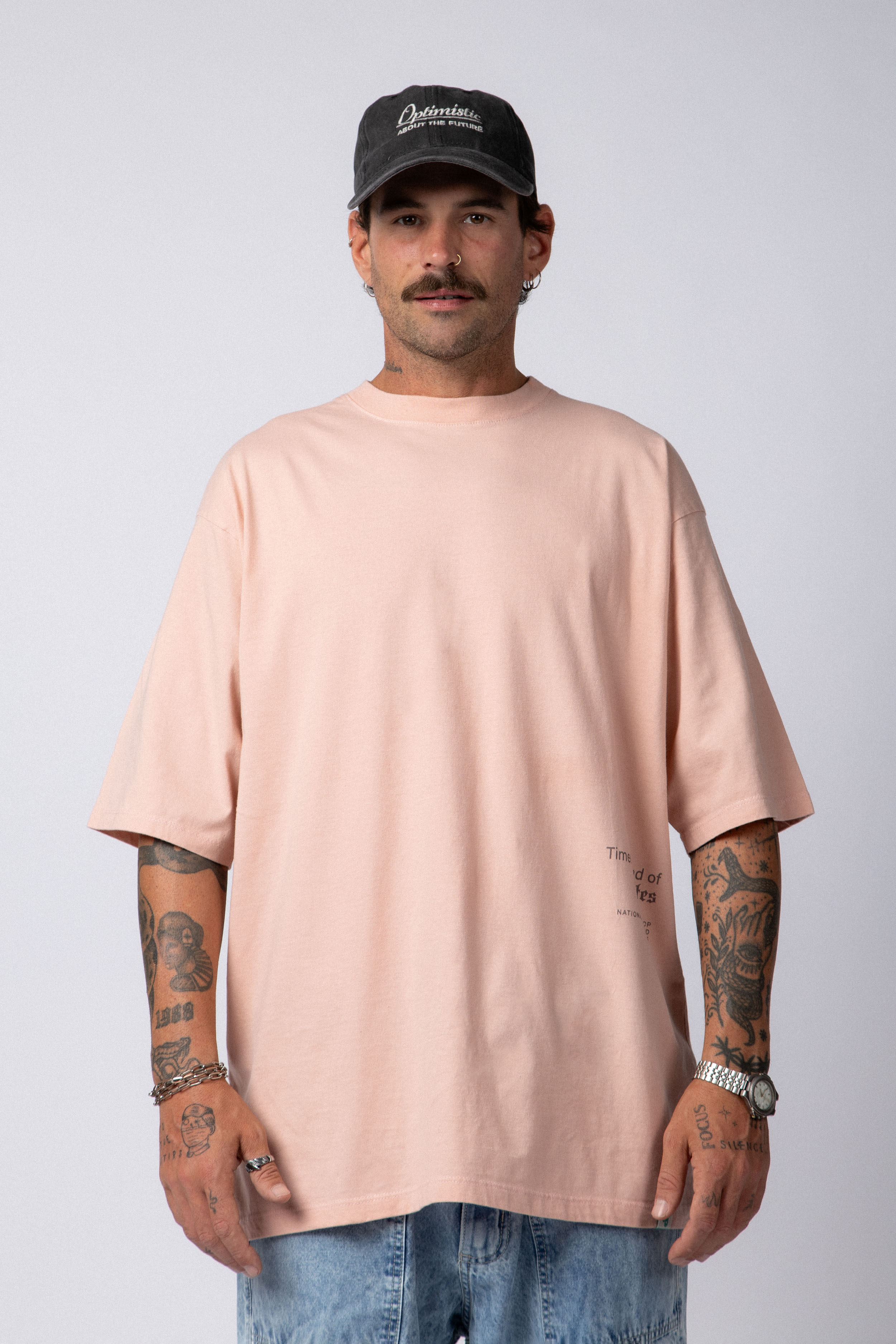 Remera Over Taz Blend Rosa