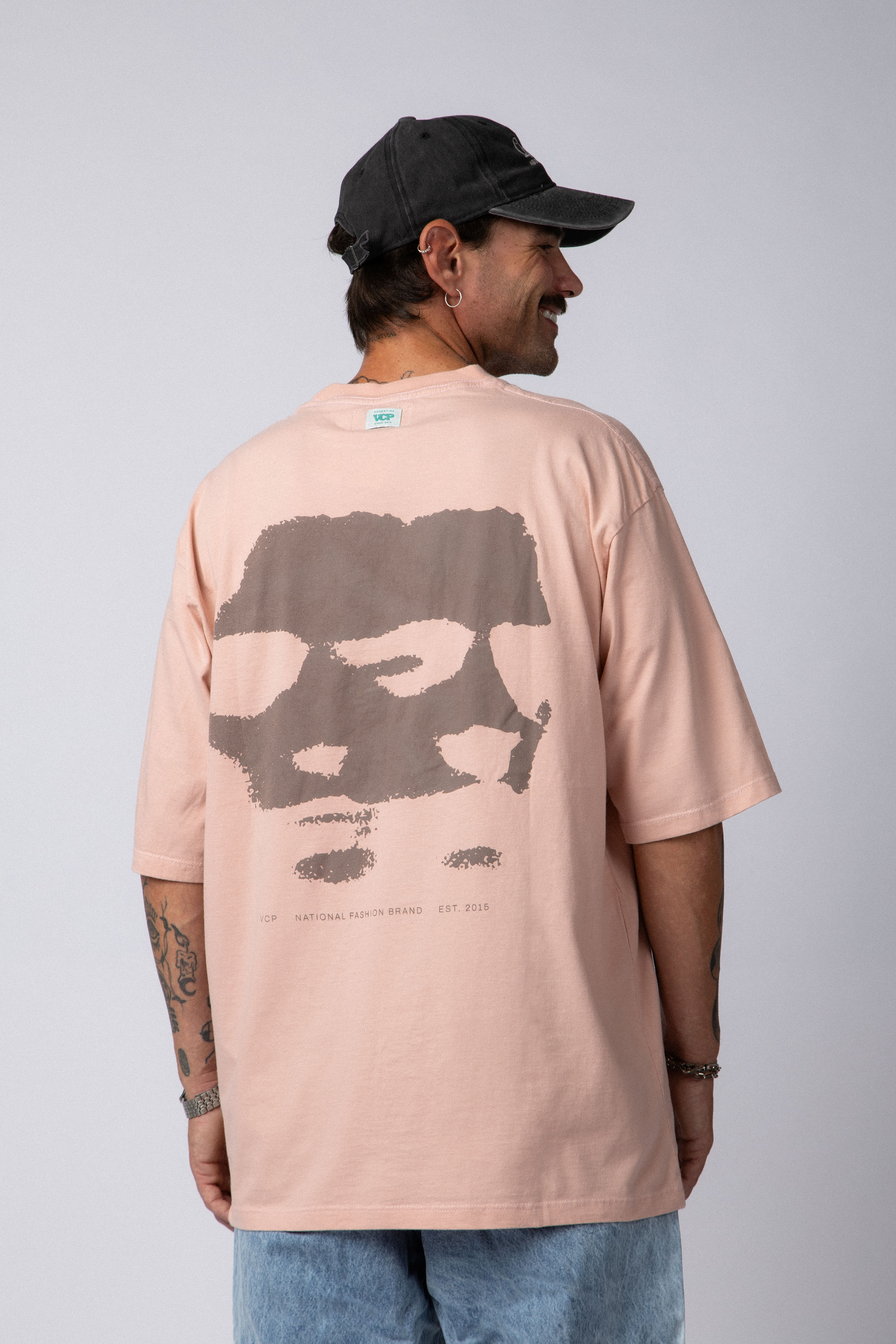 Remera Over Taz Blend Rosa