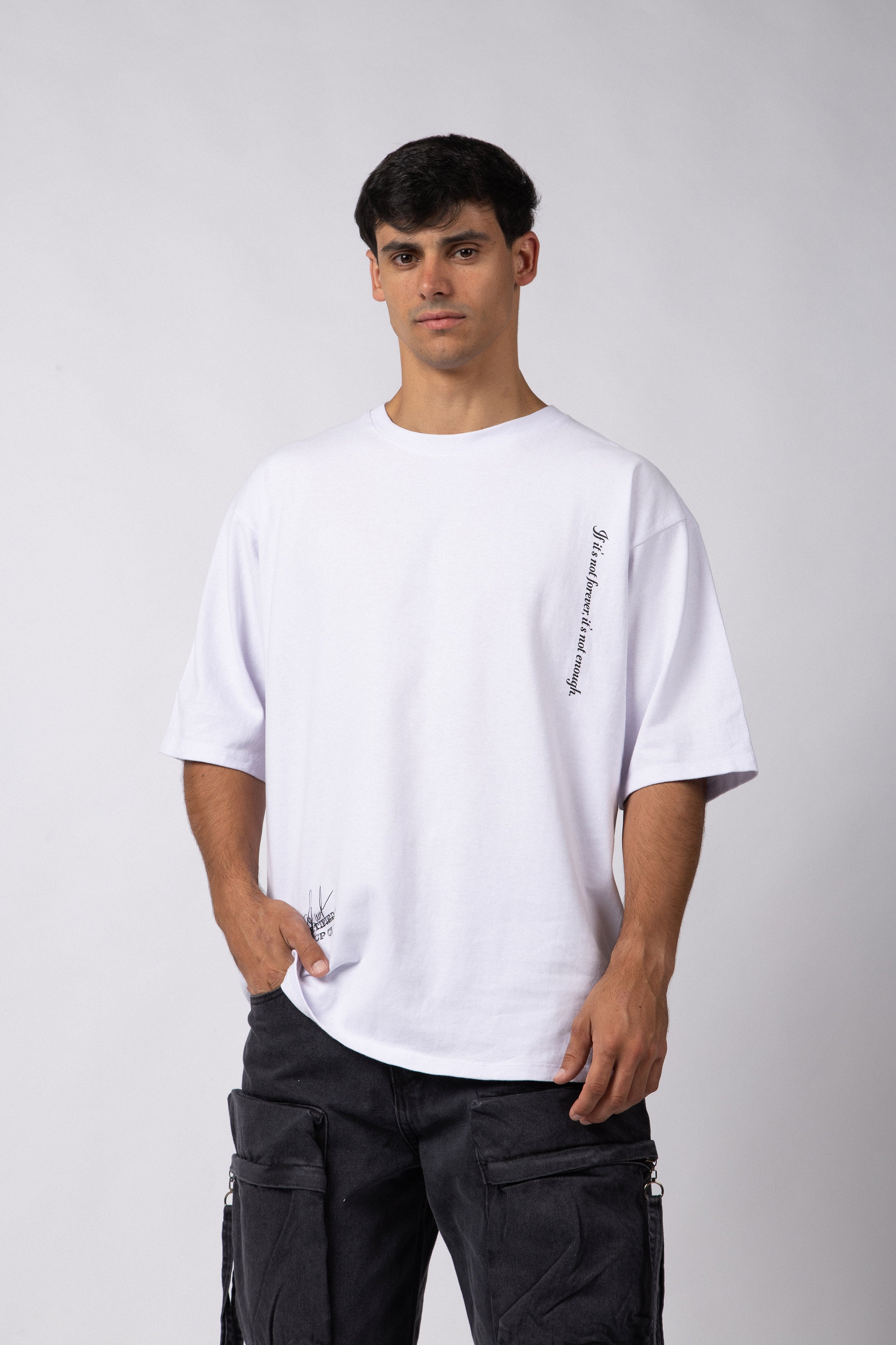 Remera Over Rhy Bling Blanca