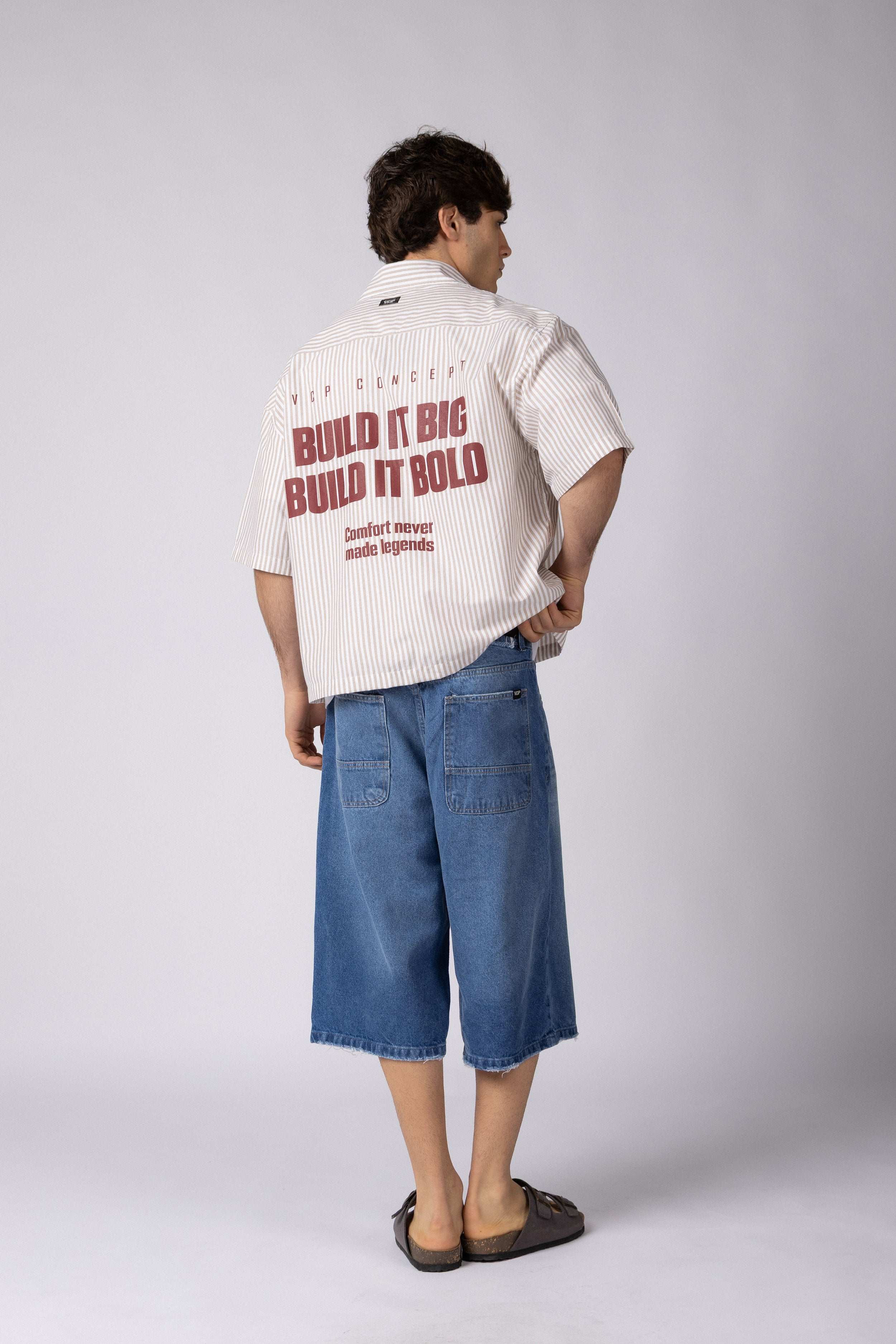 Camisa Manga Corta Jyx Build Beige