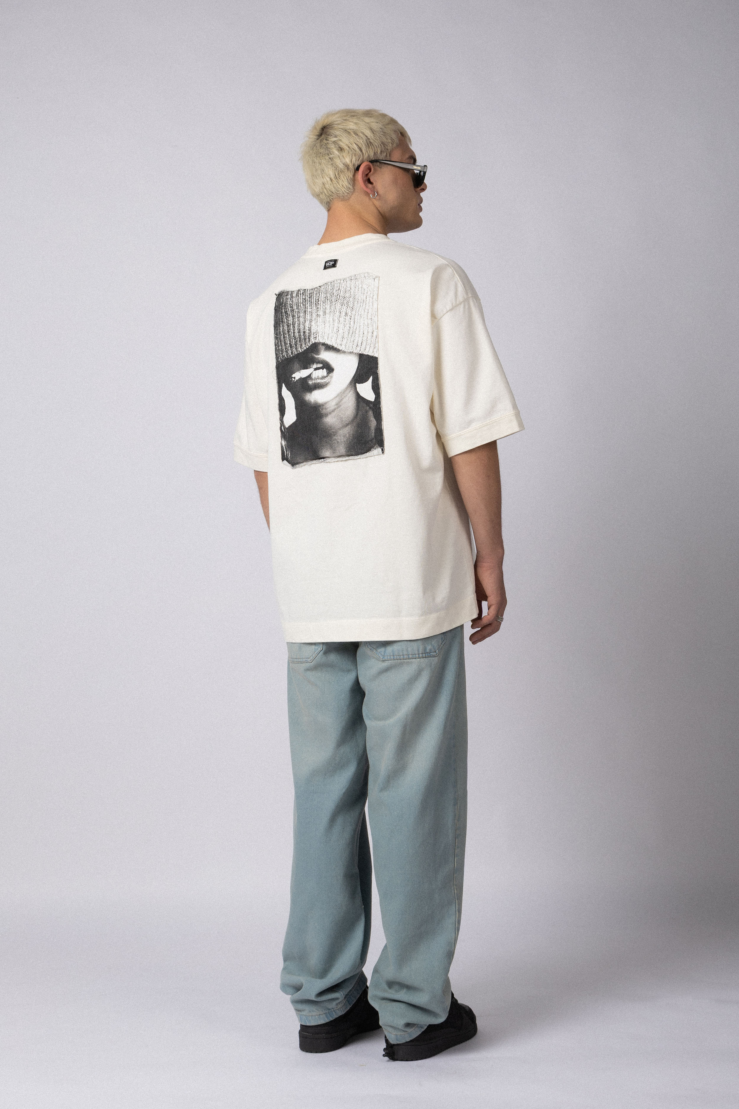 Remera Over GR Burn Crudo