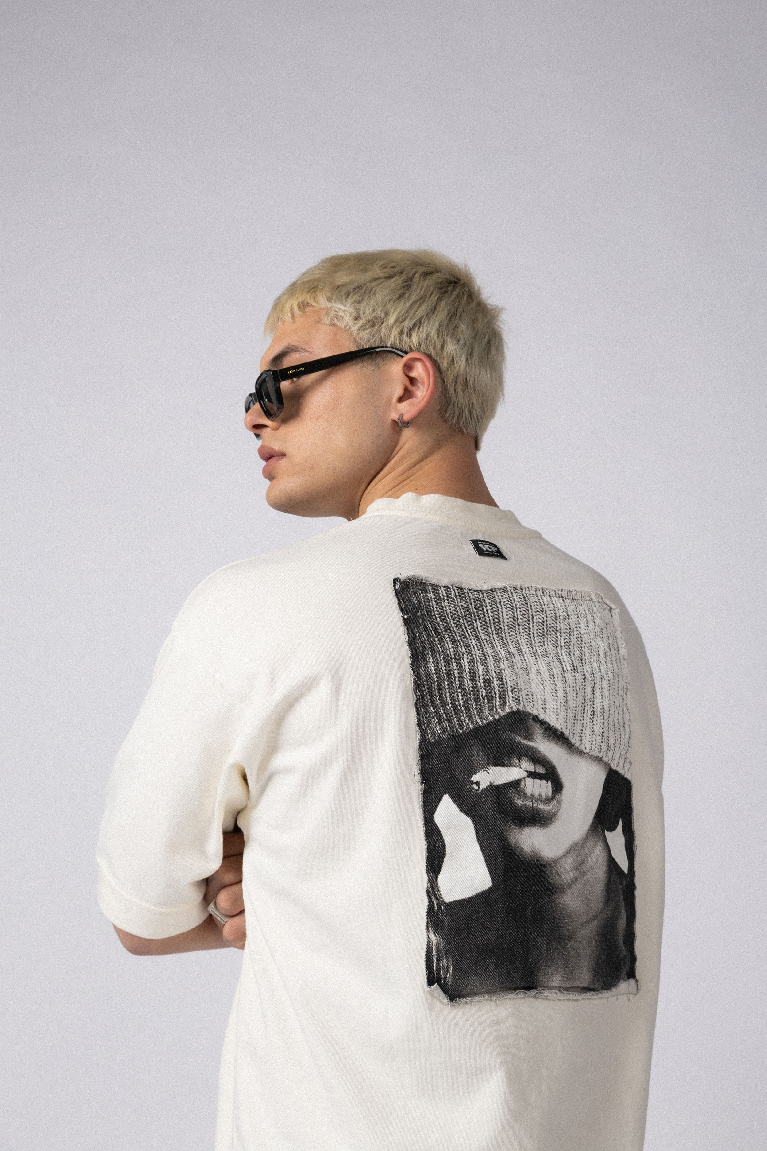 Remera Over GR Burn Crudo