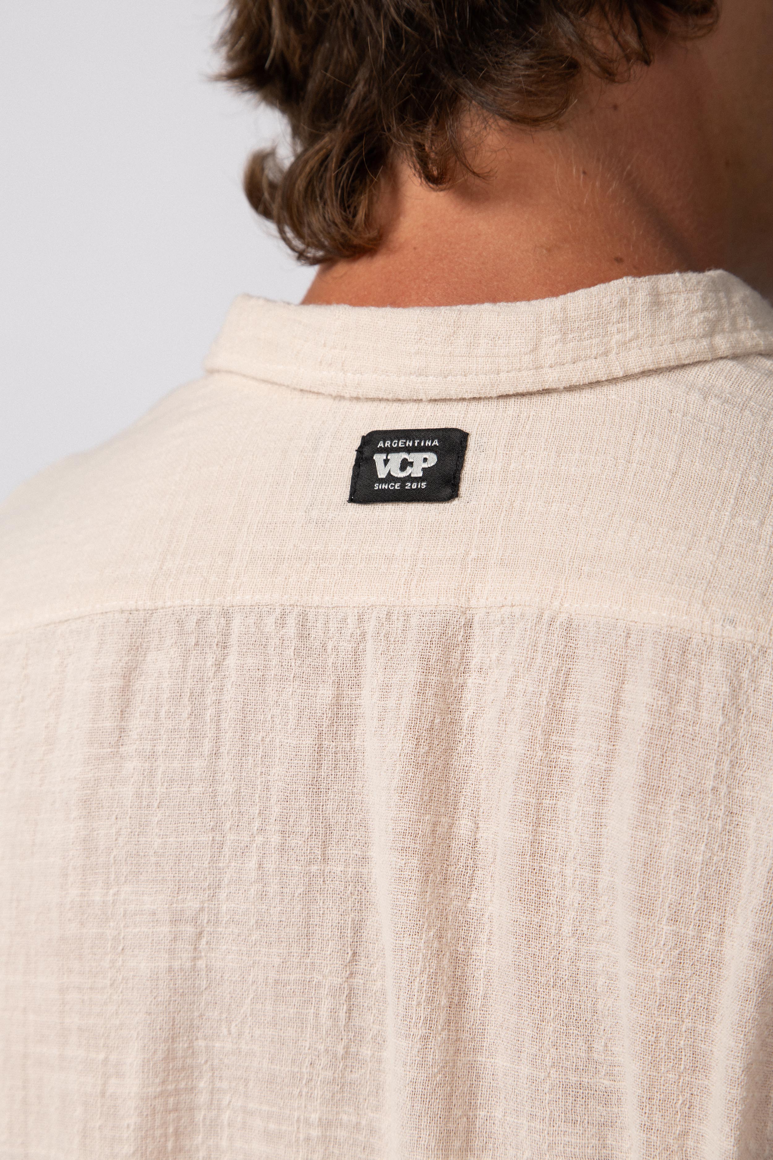 Camisa Manga Larga Lino Zen Crudo