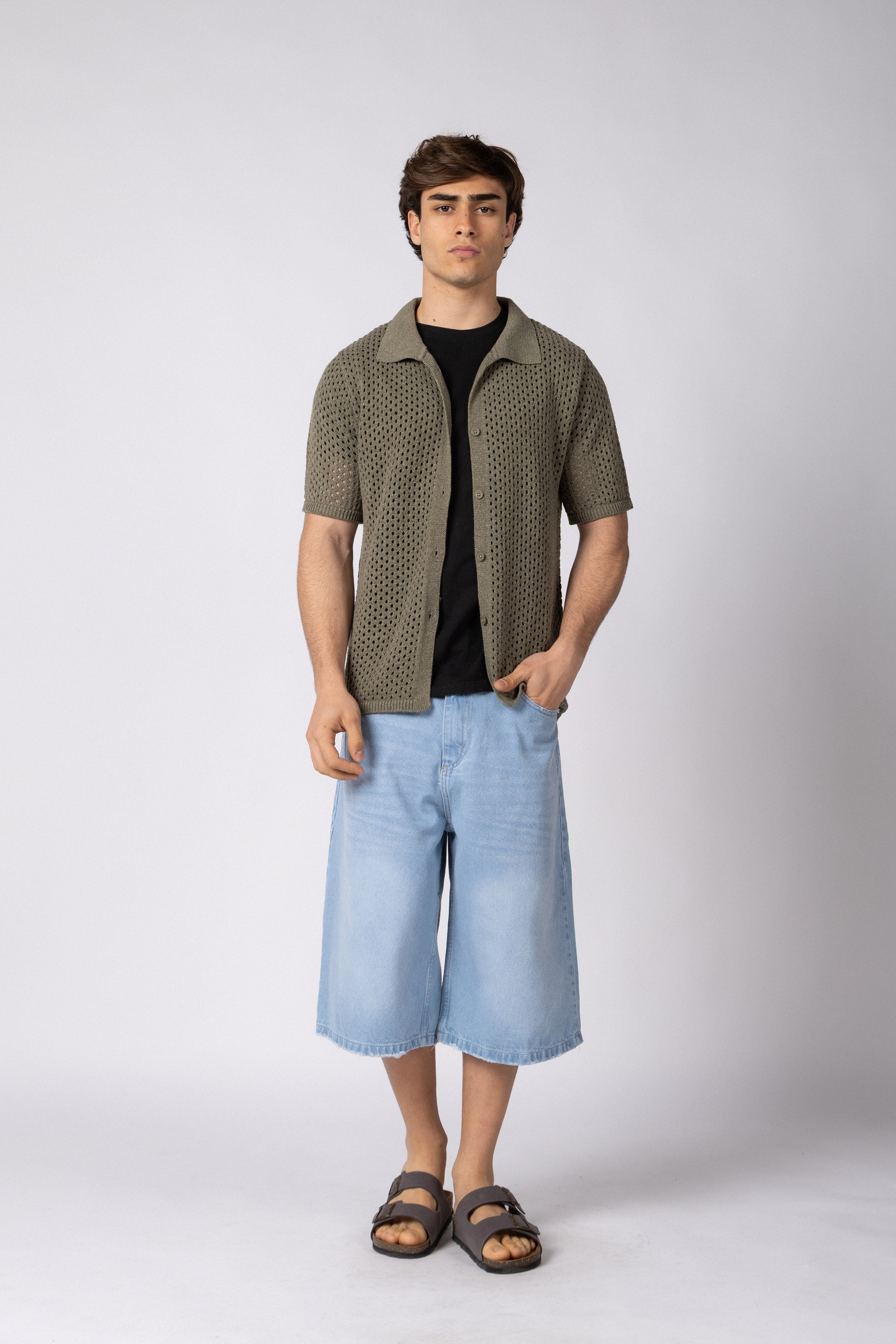 Camisa Manga Corta Tejida Lumen Militar