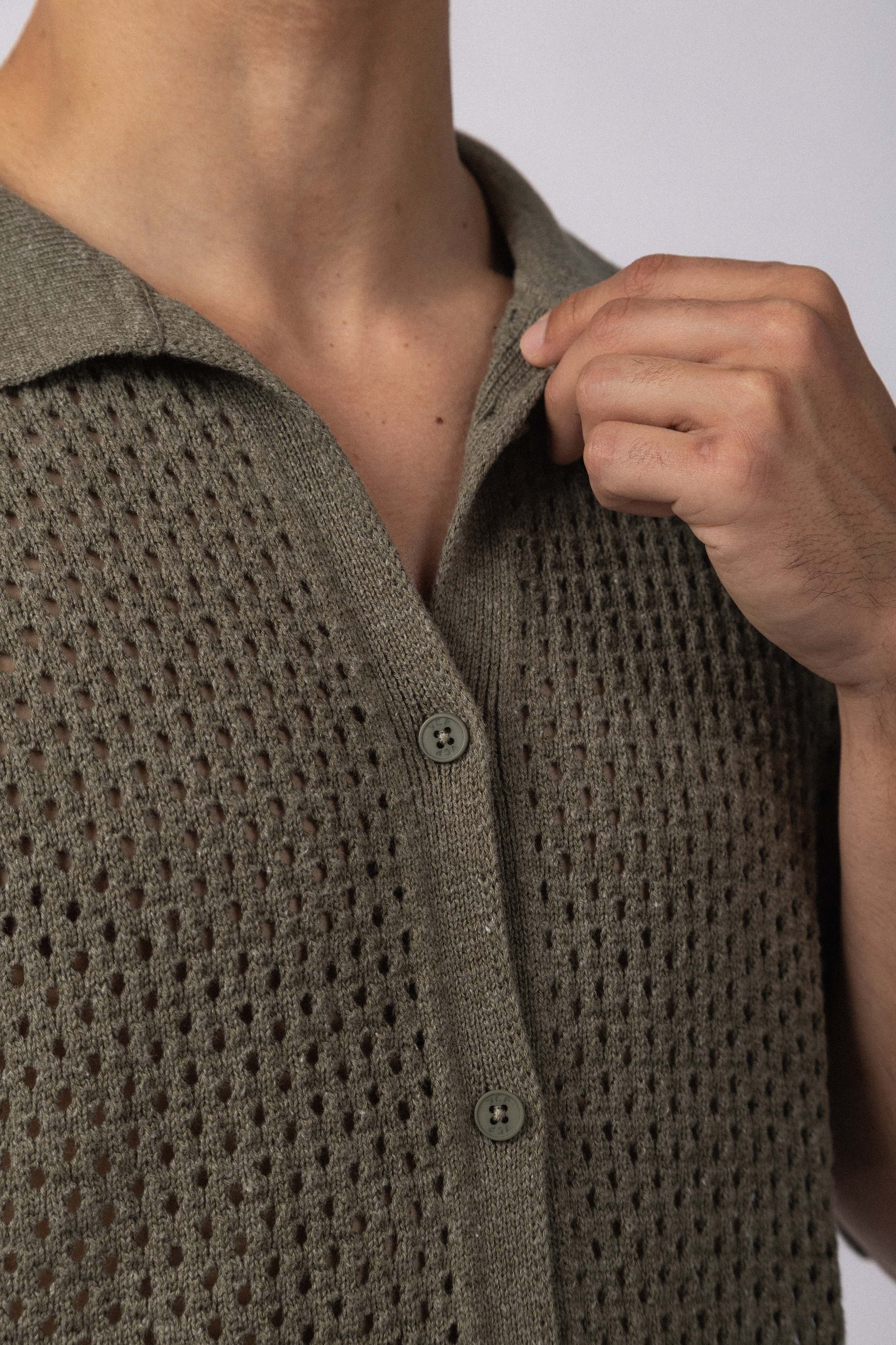 Camisa Manga Corta Tejida Lumen Militar