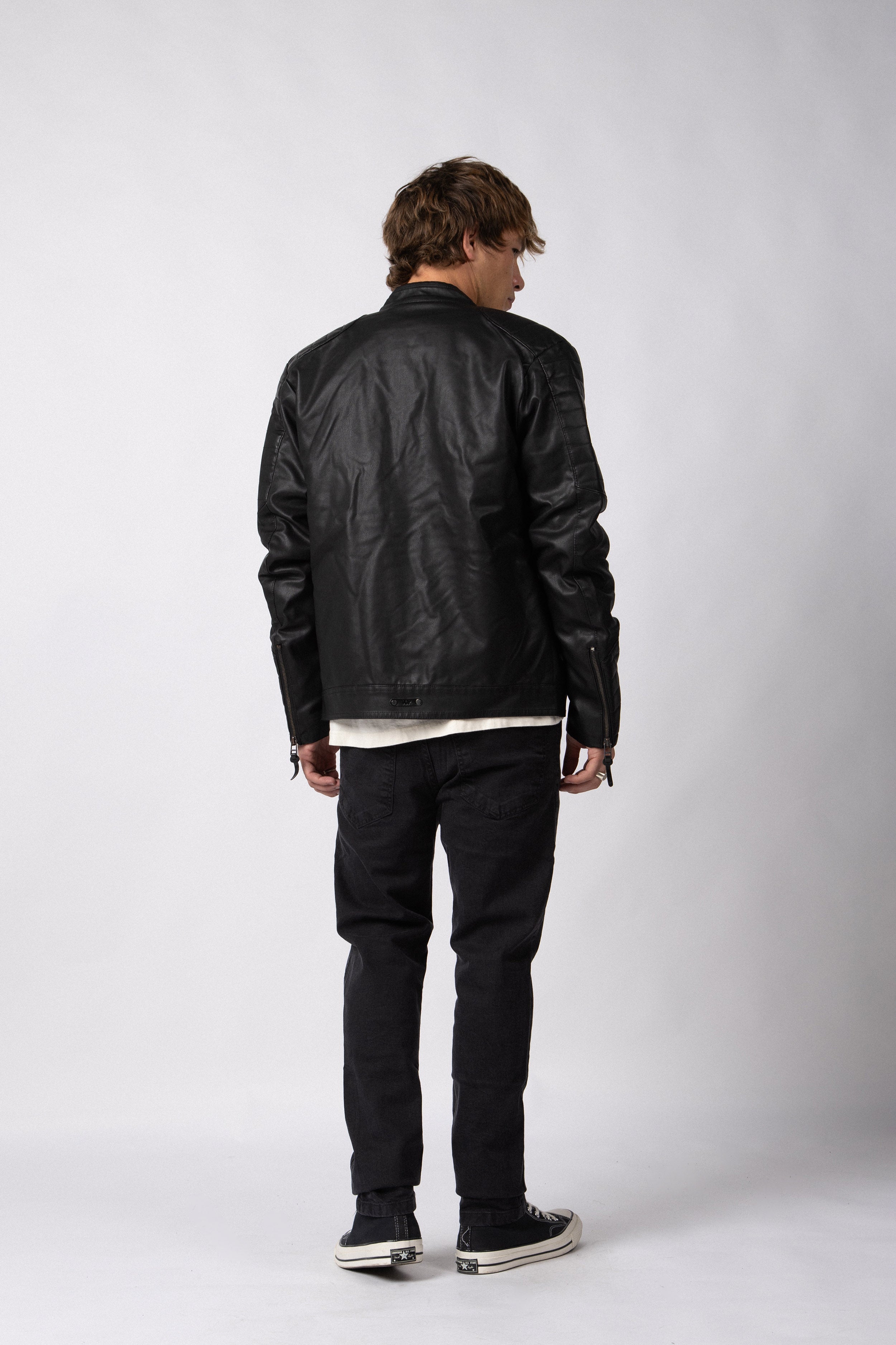 Campera PU Stan Black