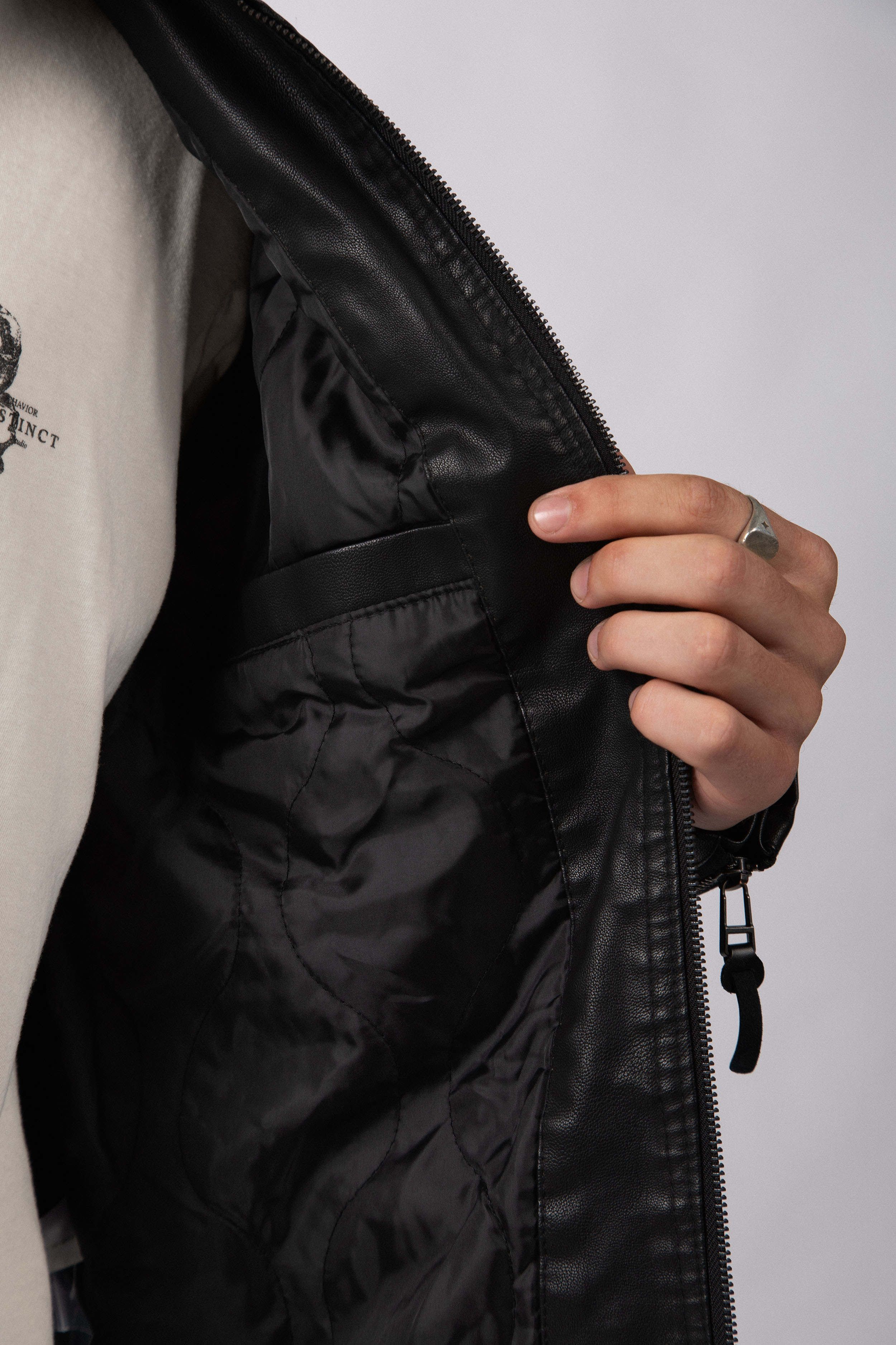 Campera PU Stan Black