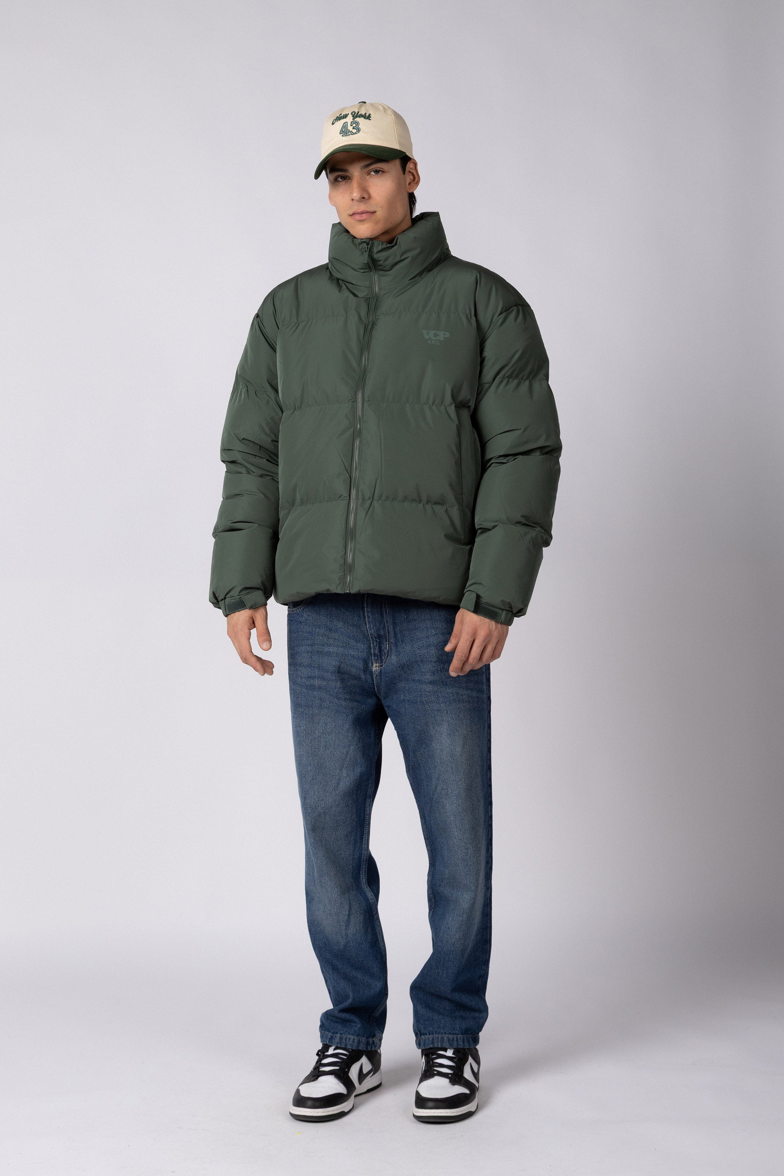 Campera Puffer Cronos Militar