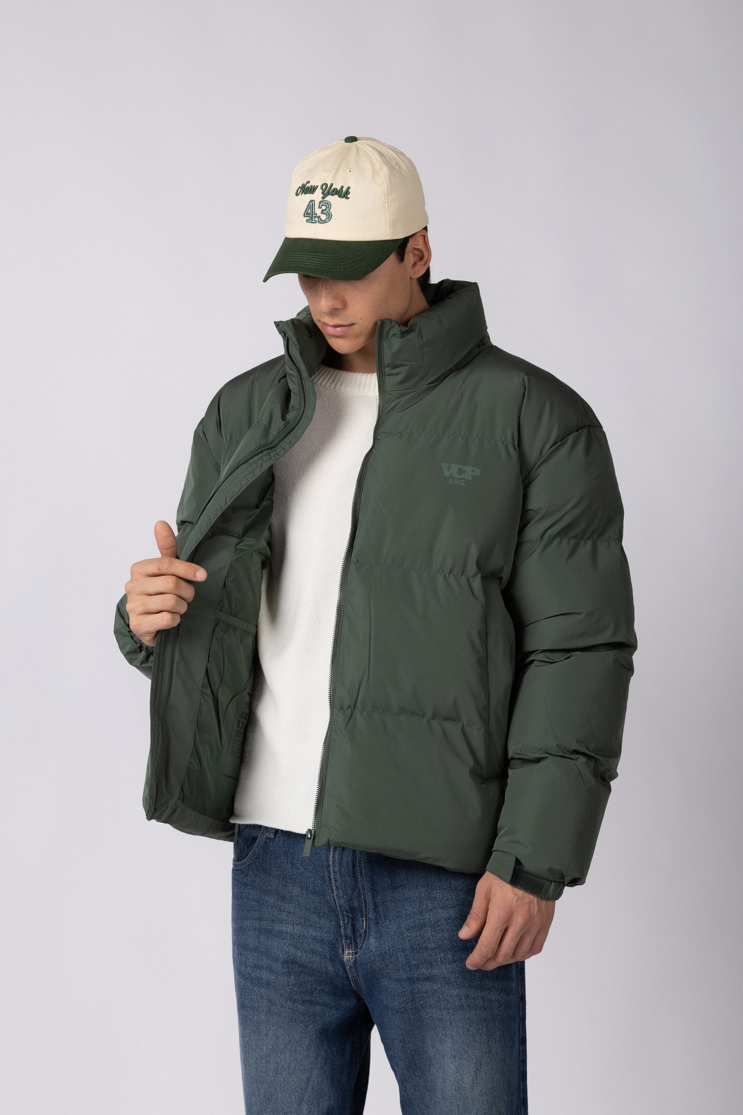 Campera Puffer Cronos Militar